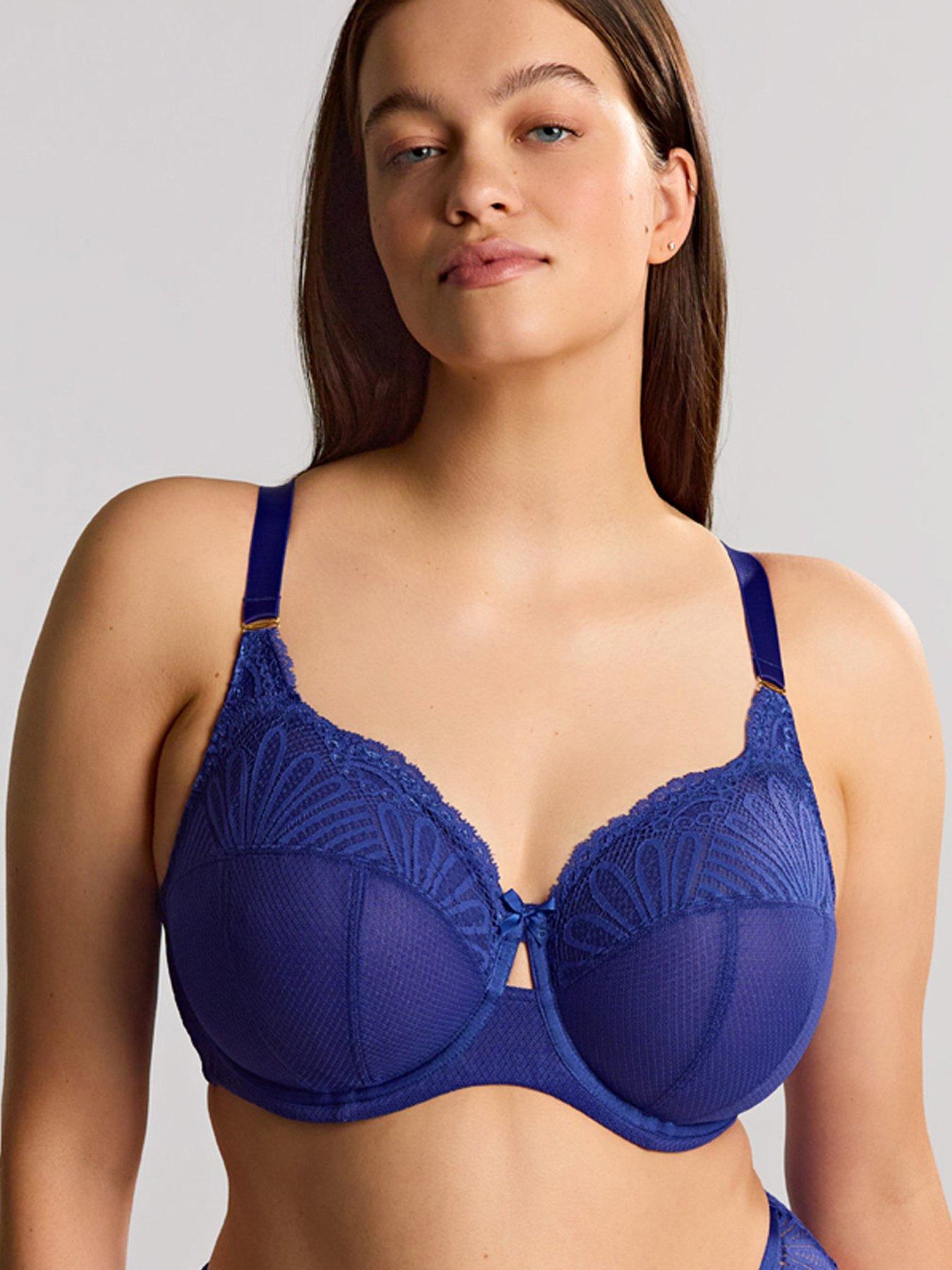 Image 1 of 6 of Sculptresse by Panache Sculptresse Entice Full Cup Indigo Underwired Bra - Indigo