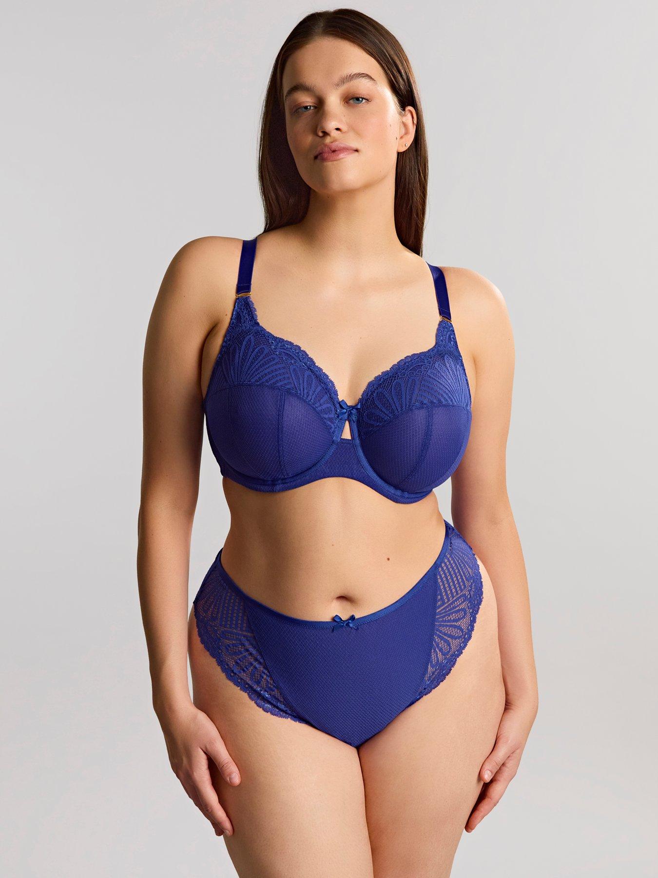 Image 3 of 6 of Sculptresse by Panache Sculptresse Entice Full Cup Indigo Underwired Bra - Indigo