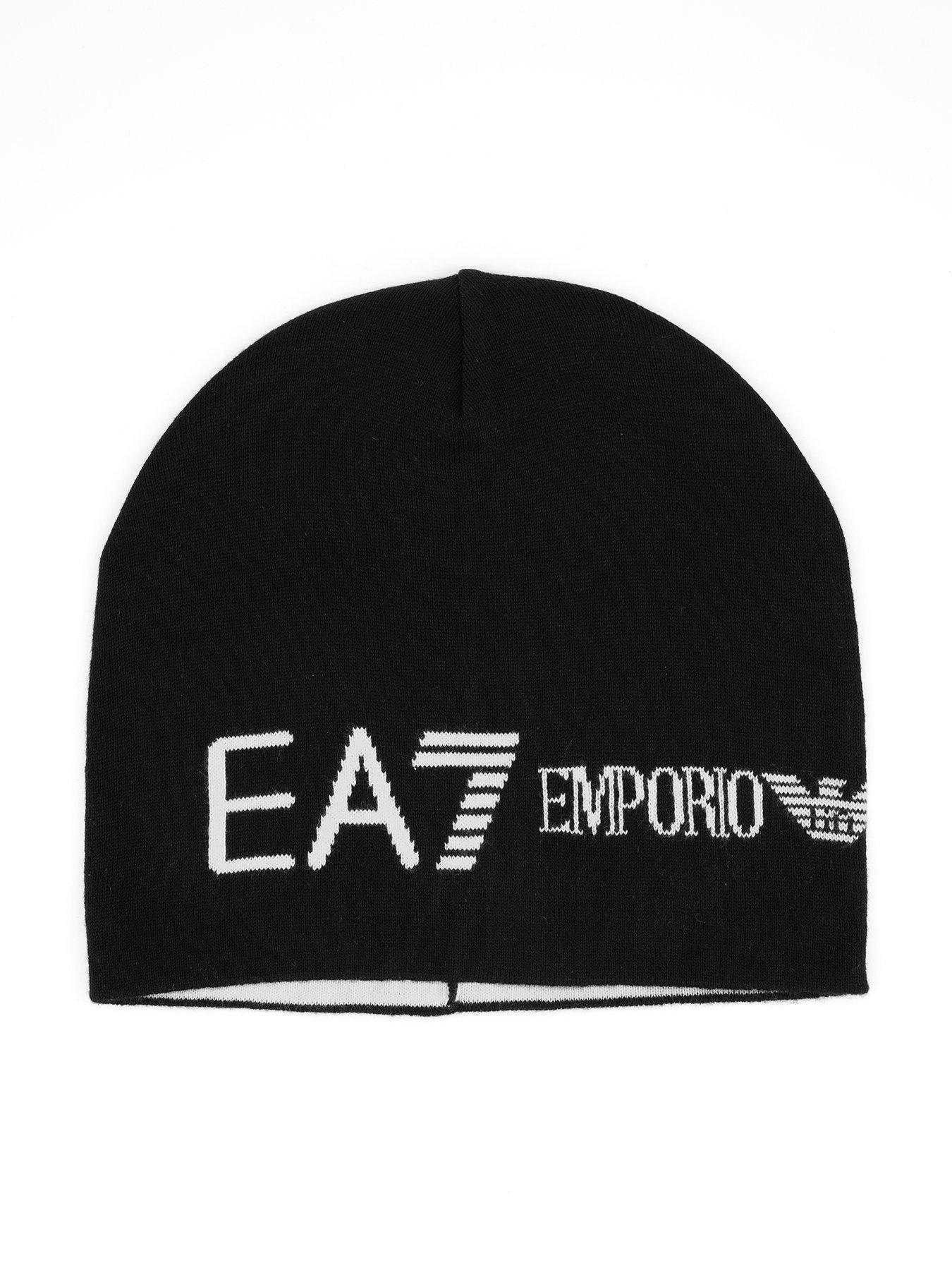 EA7 Emporio Armani Capello Logo Beanie - Black