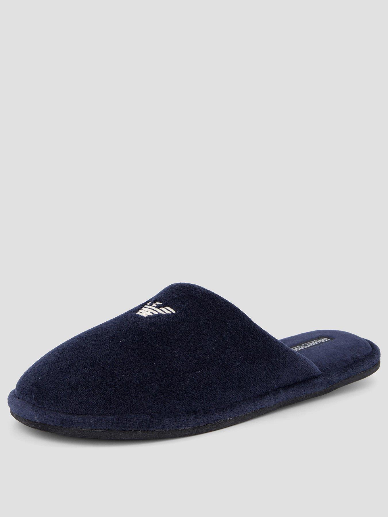 Image 2 of 7 of Emporio Armani Bodywear Chenille Eagle Slippers