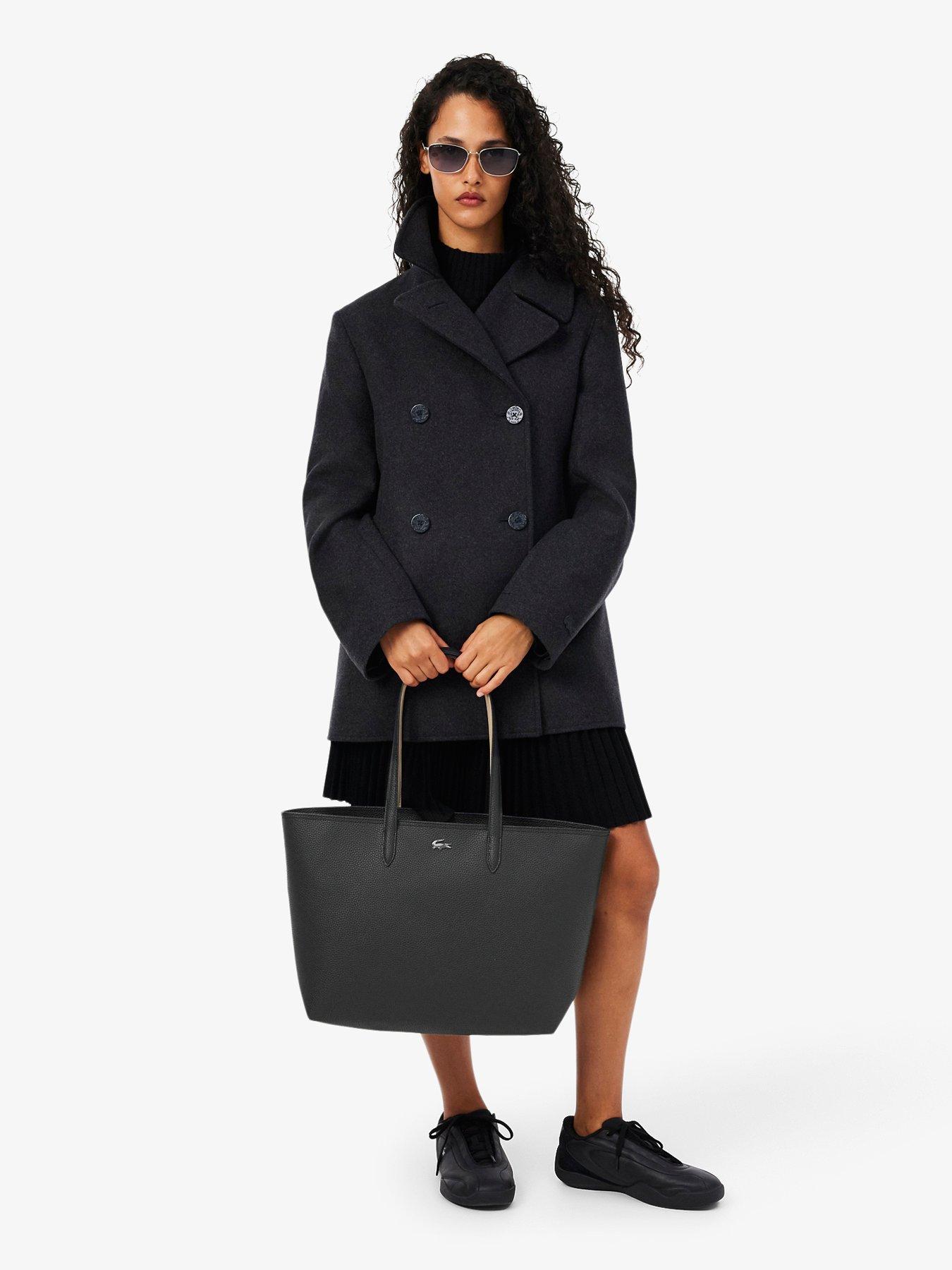 Image 7 of 7 of Lacoste Anna Zipped Tote Bag - Black