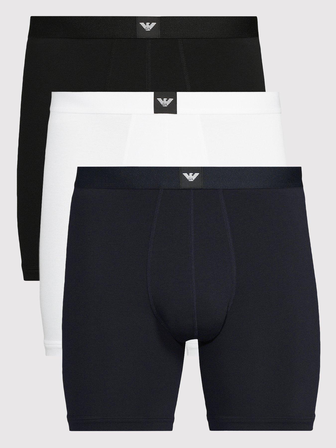 Emporio Armani Bodywear Emporio Armani Bodywear 3 Pack Essential Logo Long Boxers