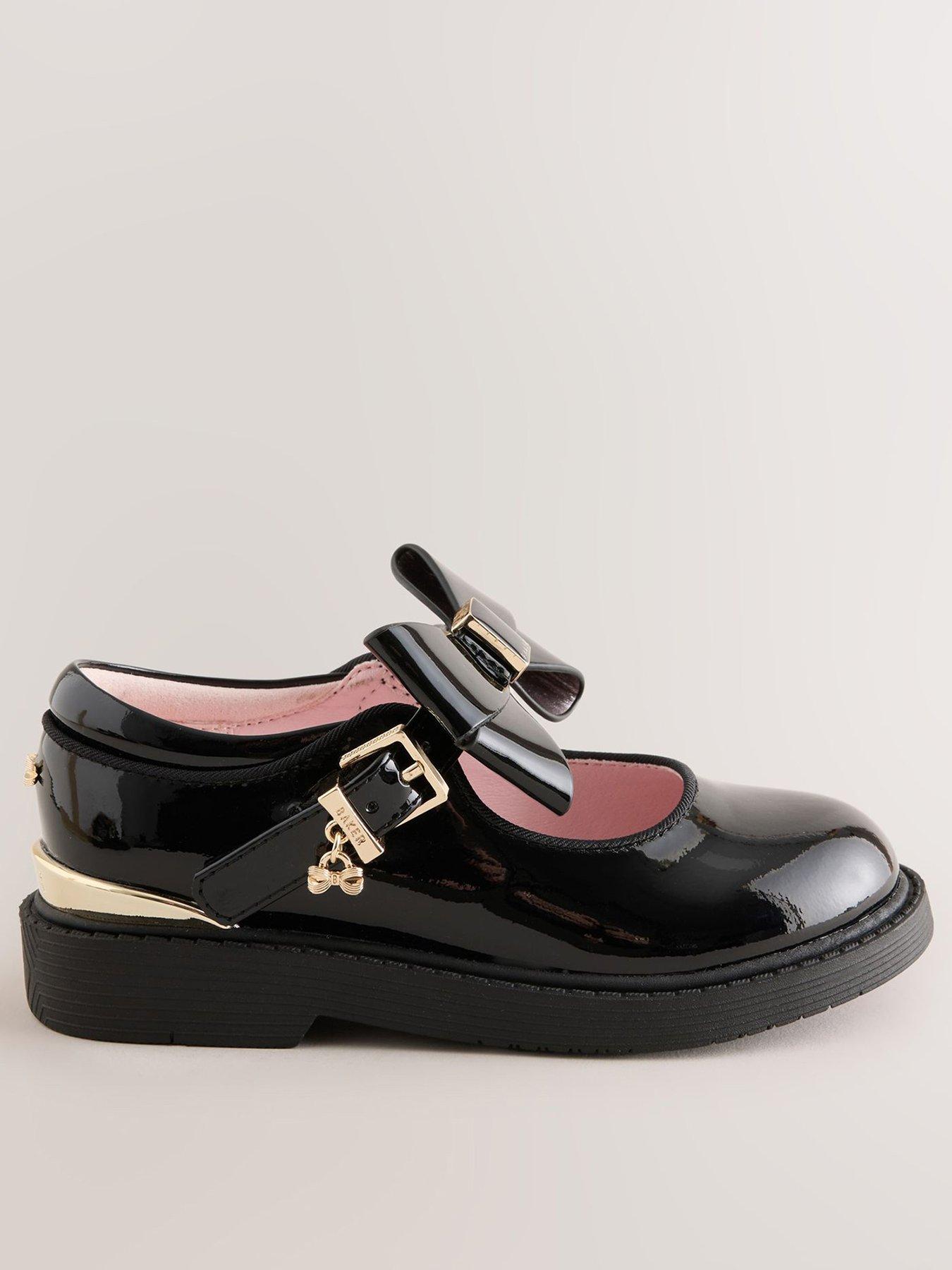 Ted Baker Chunky Mary Jane Shoes with Bow - Black