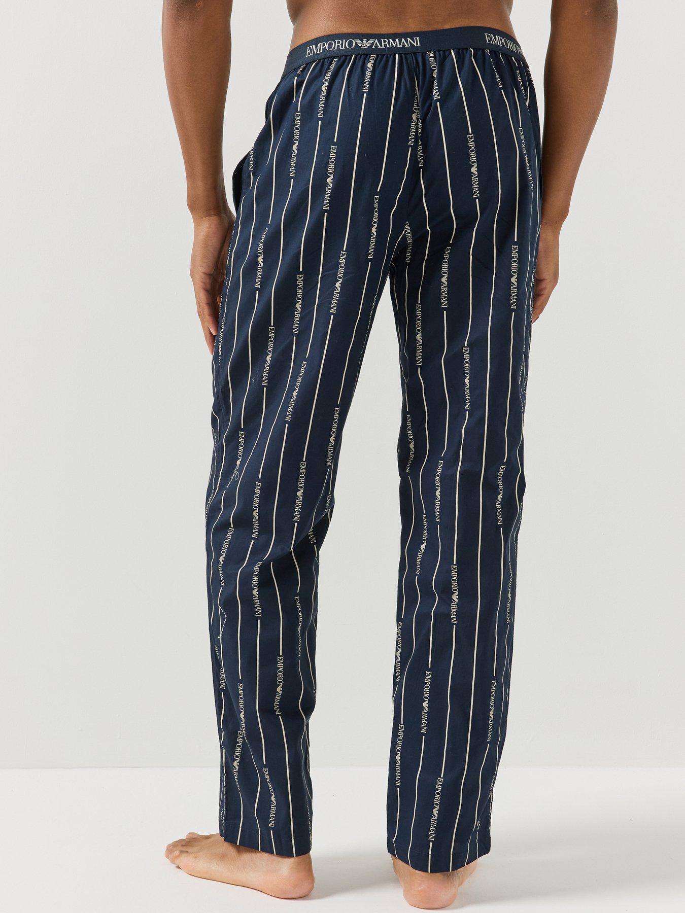 Image 2 of 5 of Emporio Armani Bodywear Yarn Dyed Pyjama Set