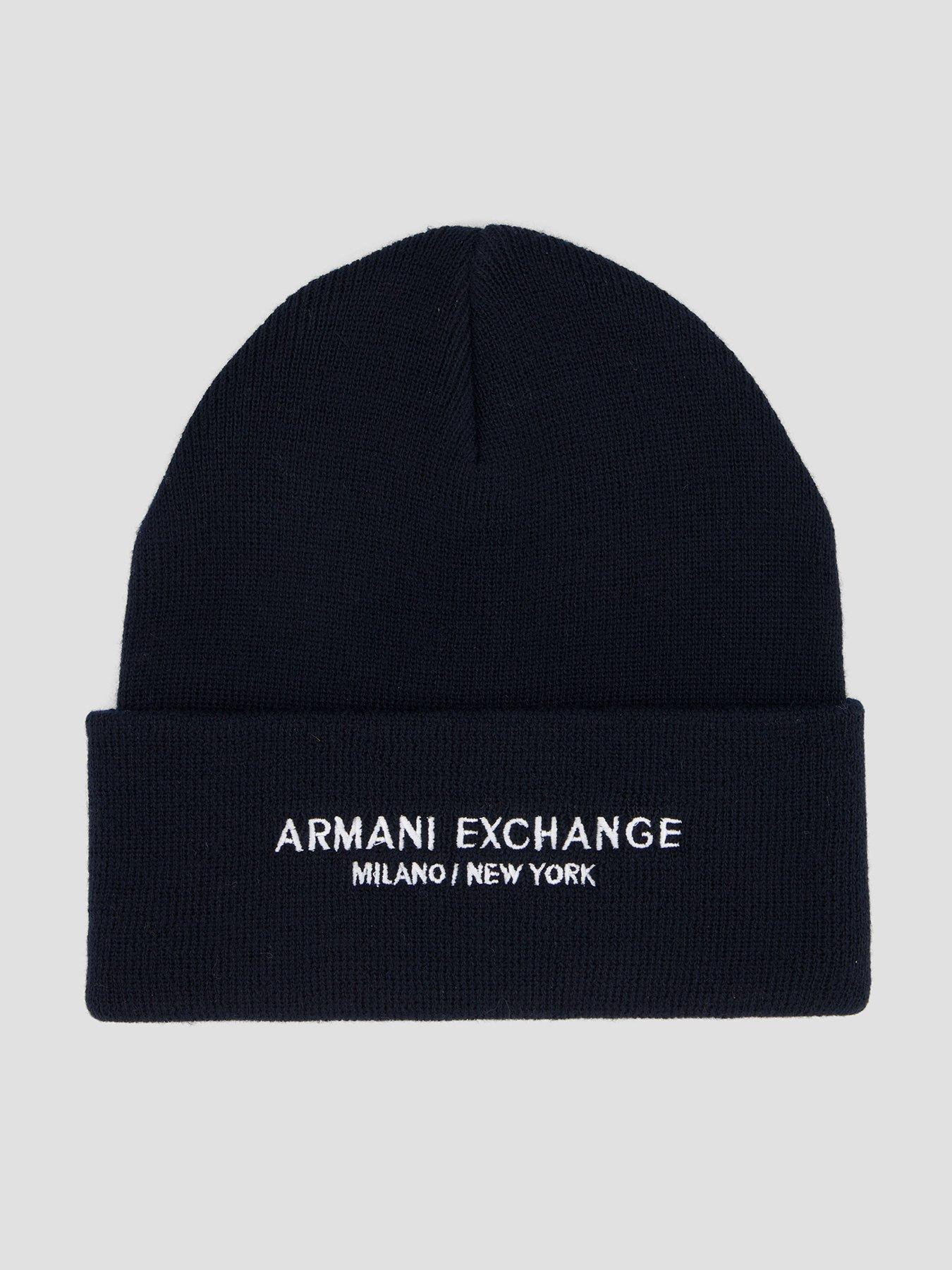 Armani Exchange Men's Blue Beanie in Size Mens, Sports Direct - Image 6