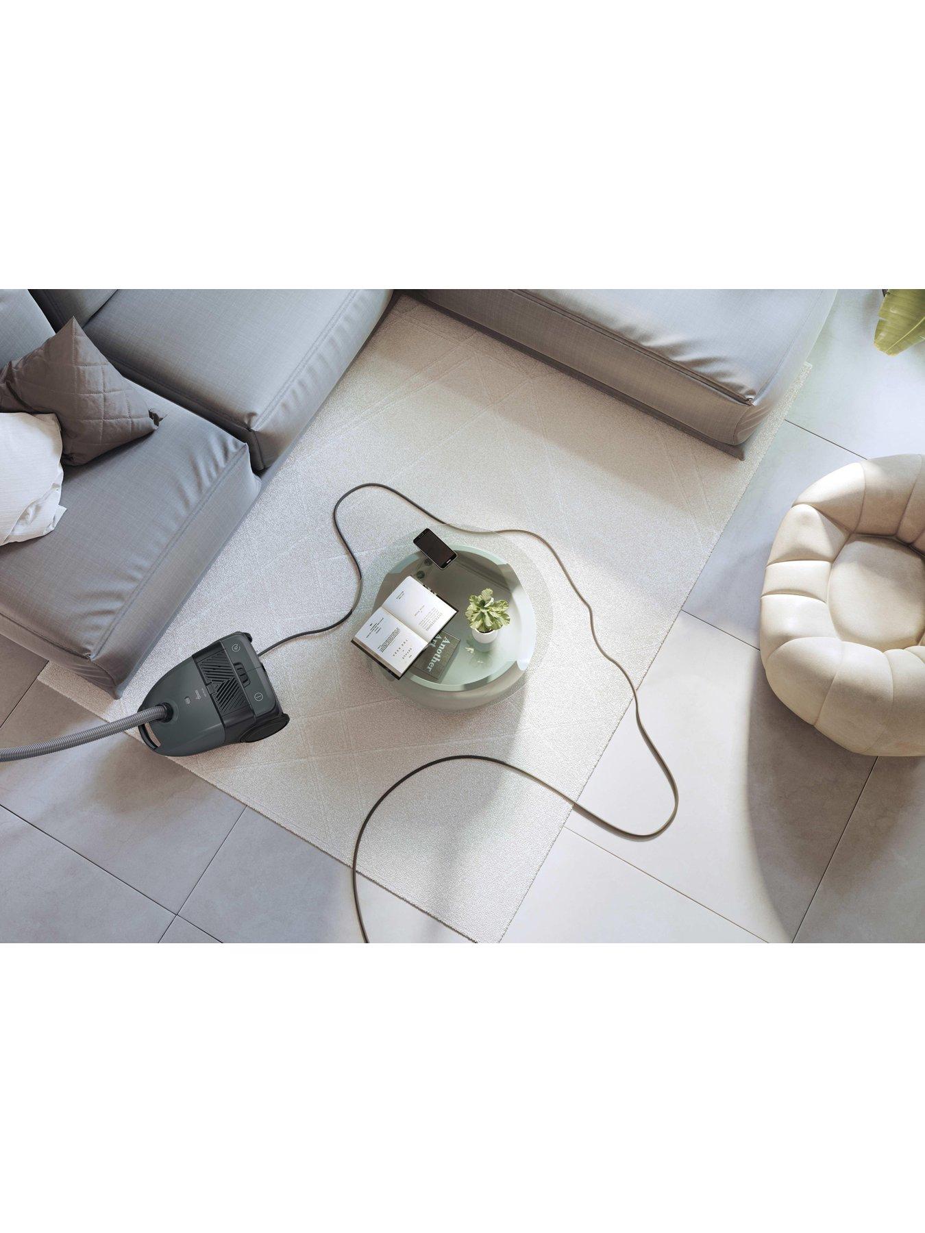 Image 3 of 7 of Haier HE1+ Bagged Vacuum Cleaner (HE1P00HM), 850W Compact Powerful Cylinder, large 3l bin, EPA filter, Hard Floors &amp; Carpets, 2-in-1 tool