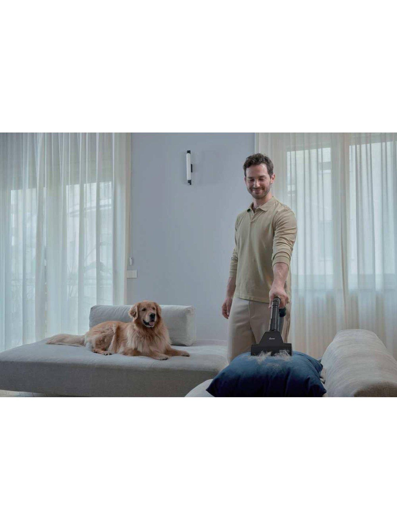 Image 2 of 7 of Haier HE1+ Pet Bagged Vacuum Cleaner (HE1P20PET), 850W Compact Powerful Cylinder, large 3l bin, EPA filter, Hard Floors &amp; Carpets, 2-in-1 tool