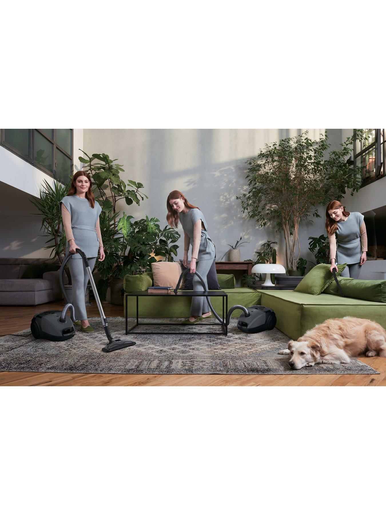 Image 5 of 7 of Haier HE1+ Pet Bagged Vacuum Cleaner (HE1P20PET), 850W Compact Powerful Cylinder, large 3l bin, EPA filter, Hard Floors &amp; Carpets, 2-in-1 tool