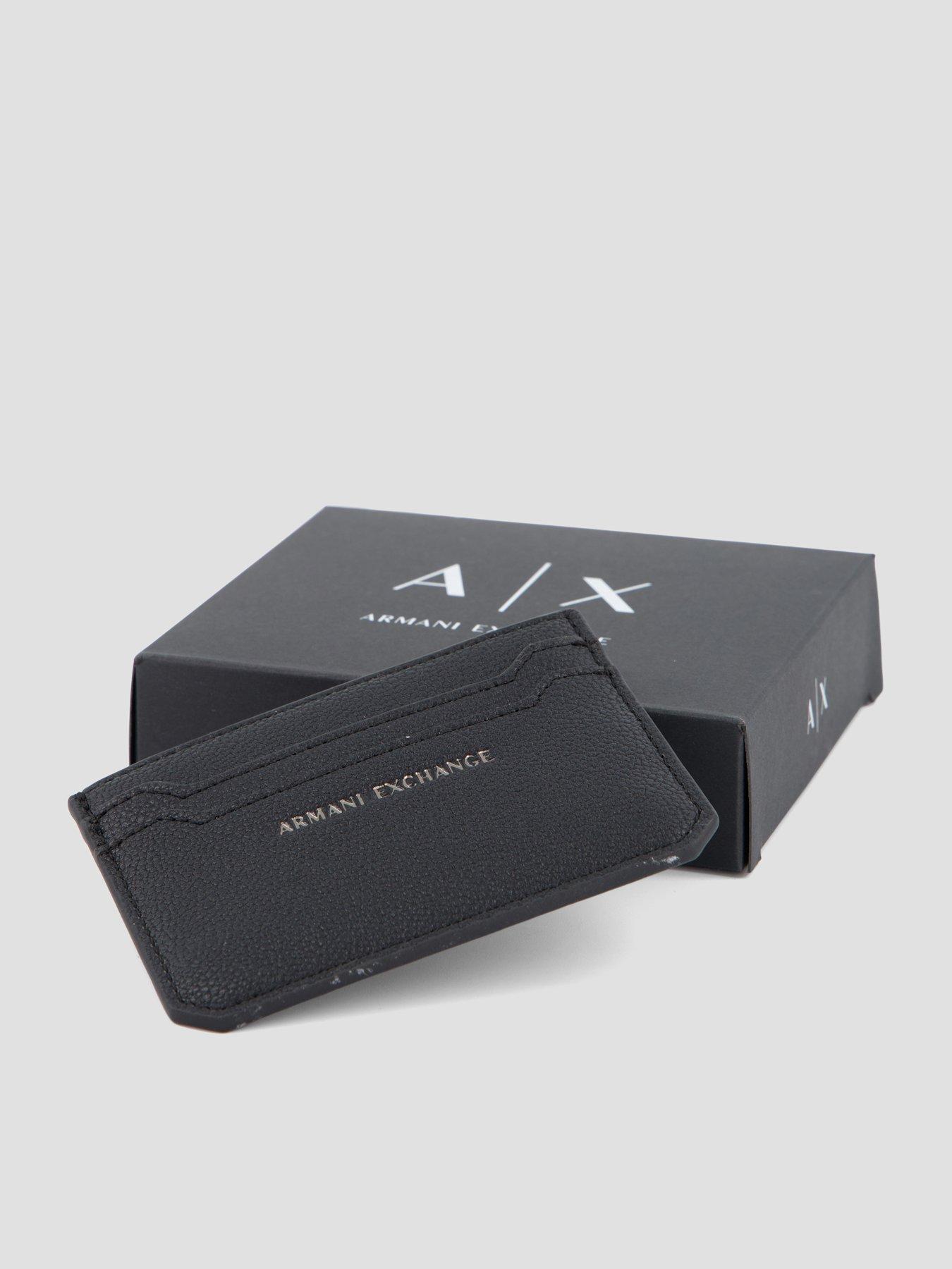 Image 3 of 4 of Armani Exchange Alex Card Holder - Black