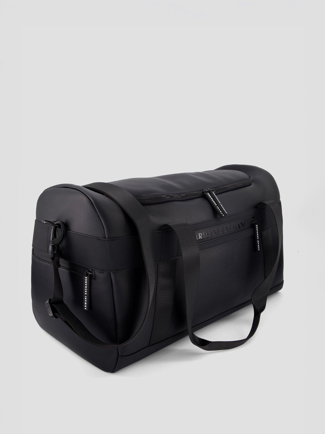 Image 2 of 4 of Armani Exchange Duffle Bag In Coated Fabric - Black