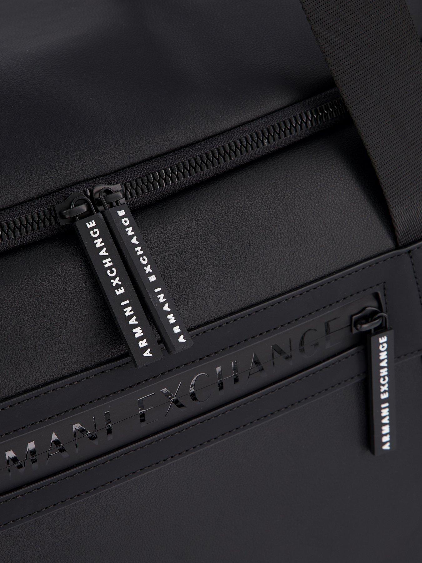 Image 3 of 4 of Armani Exchange Duffle Bag In Coated Fabric - Black