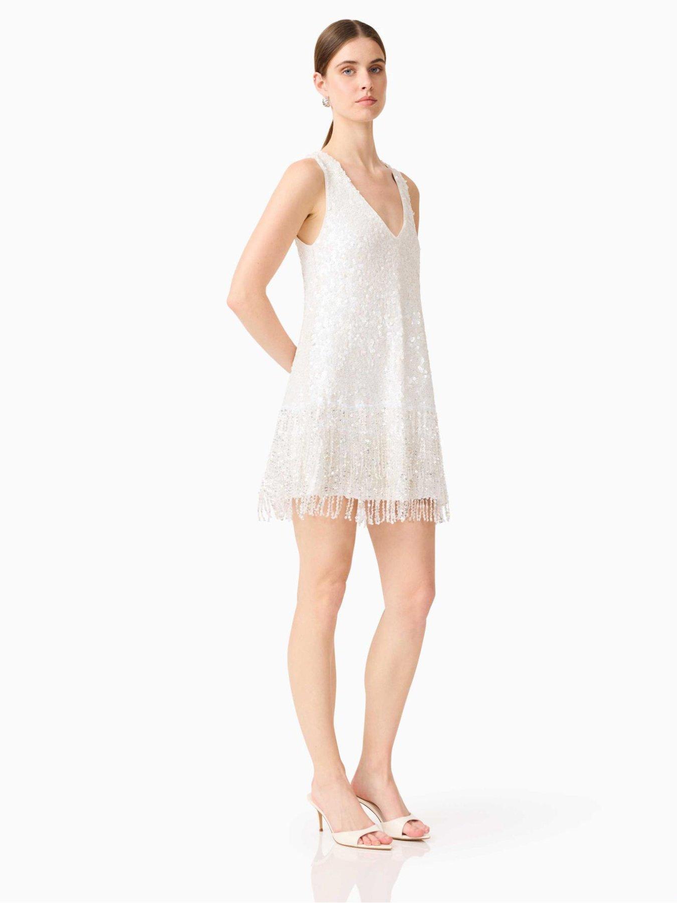 Image 4 of 5 of Elliatt Alessia Shift Mini Dress - White