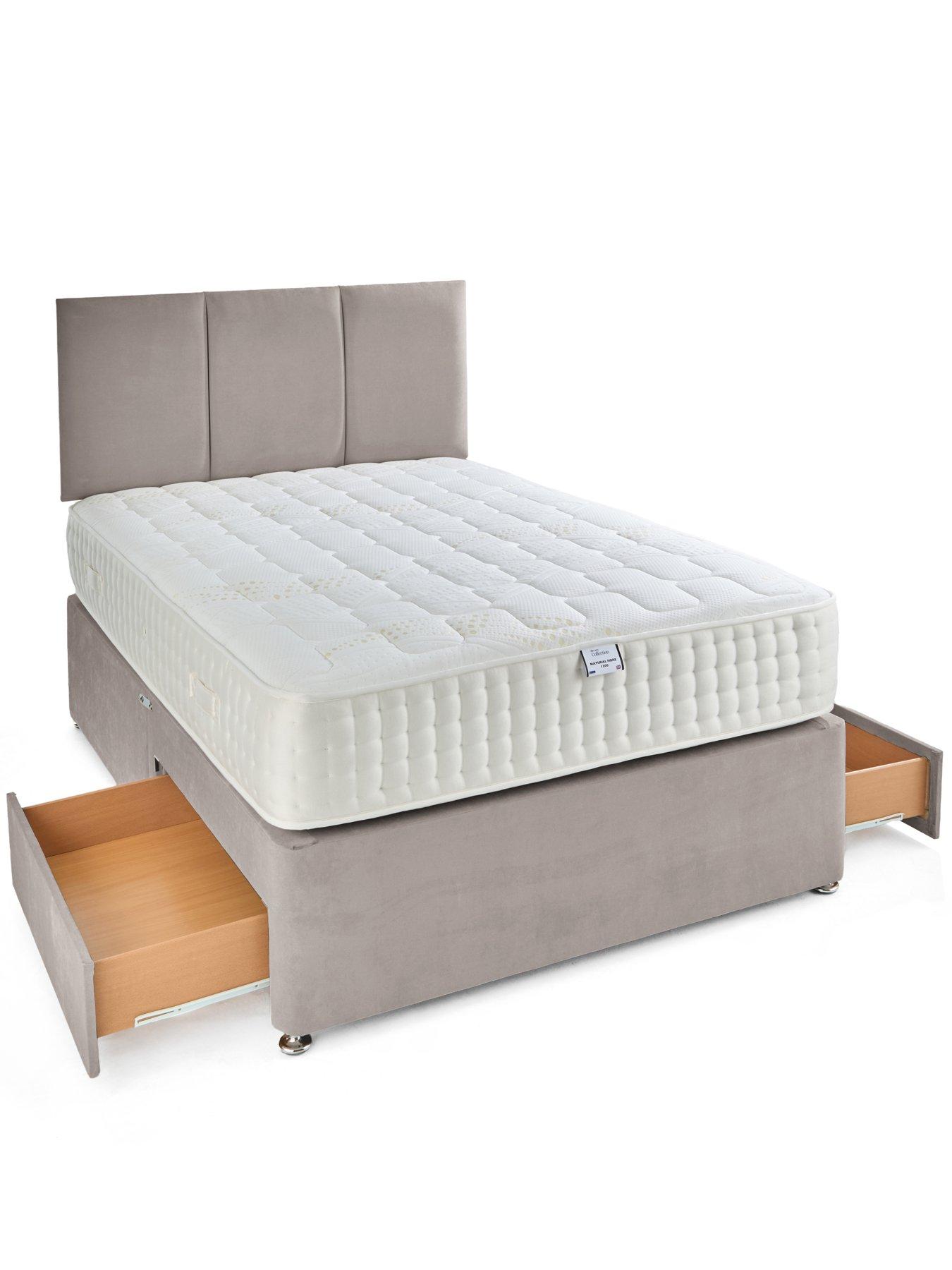 Image 4 of 7 of The Very Collection Sheridan Double Divan & Hb With 2 Drawers & Natural Fibre Pocket 1500 Mattress