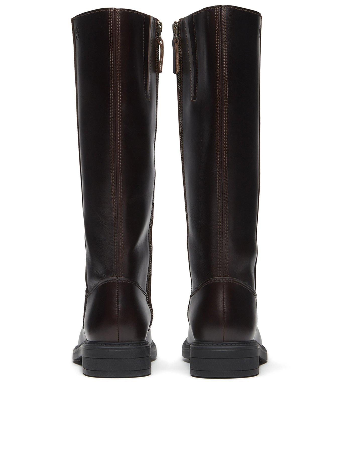 Image 3 of 7 of Timberland Stormbucks Tall Zip Up Boot Dark Brown Full Grain