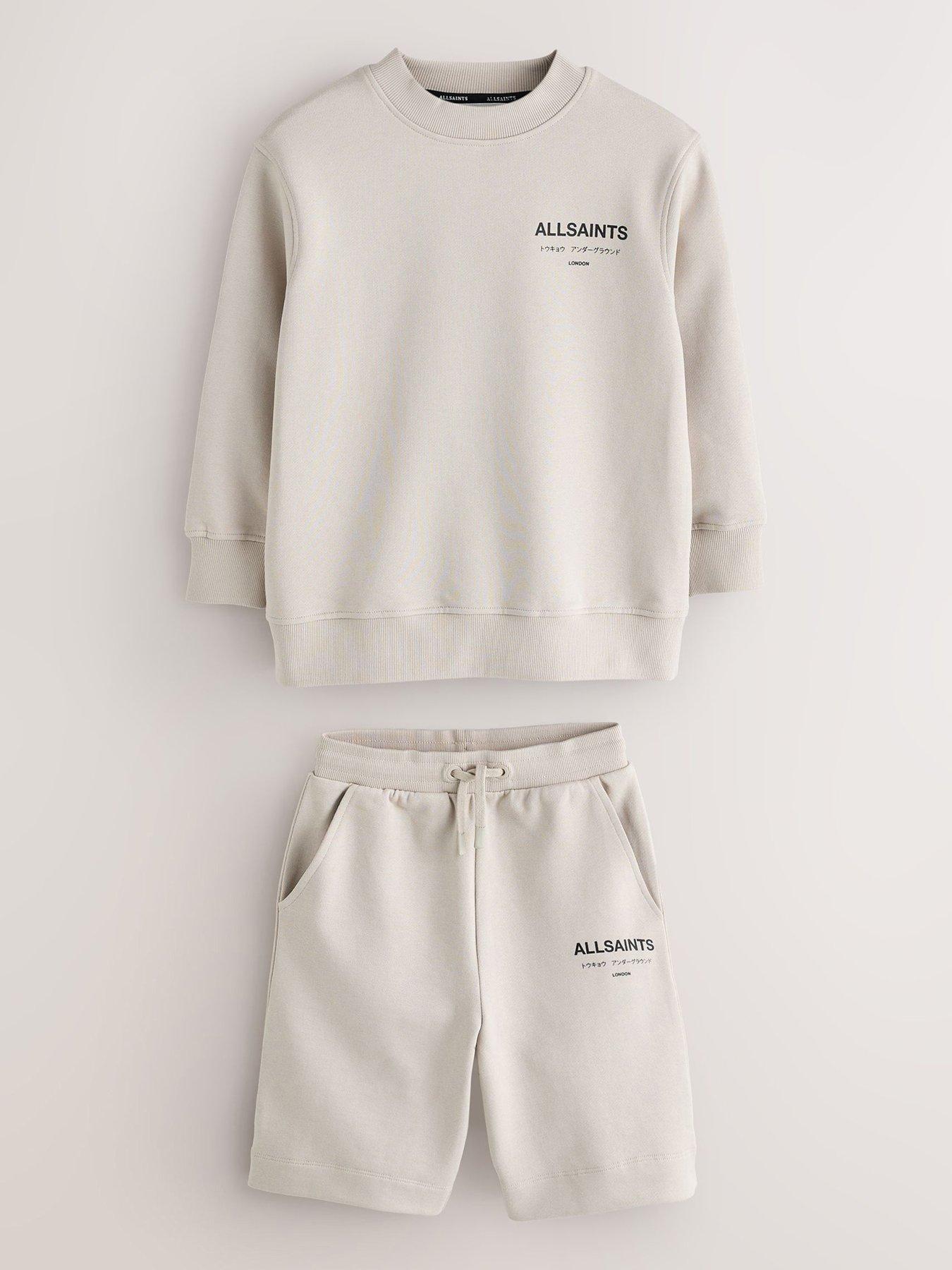 Image 2 of 7 of smALLSAINTS Boys Underground Sweatshirt &amp; Shorts Set - Neutral