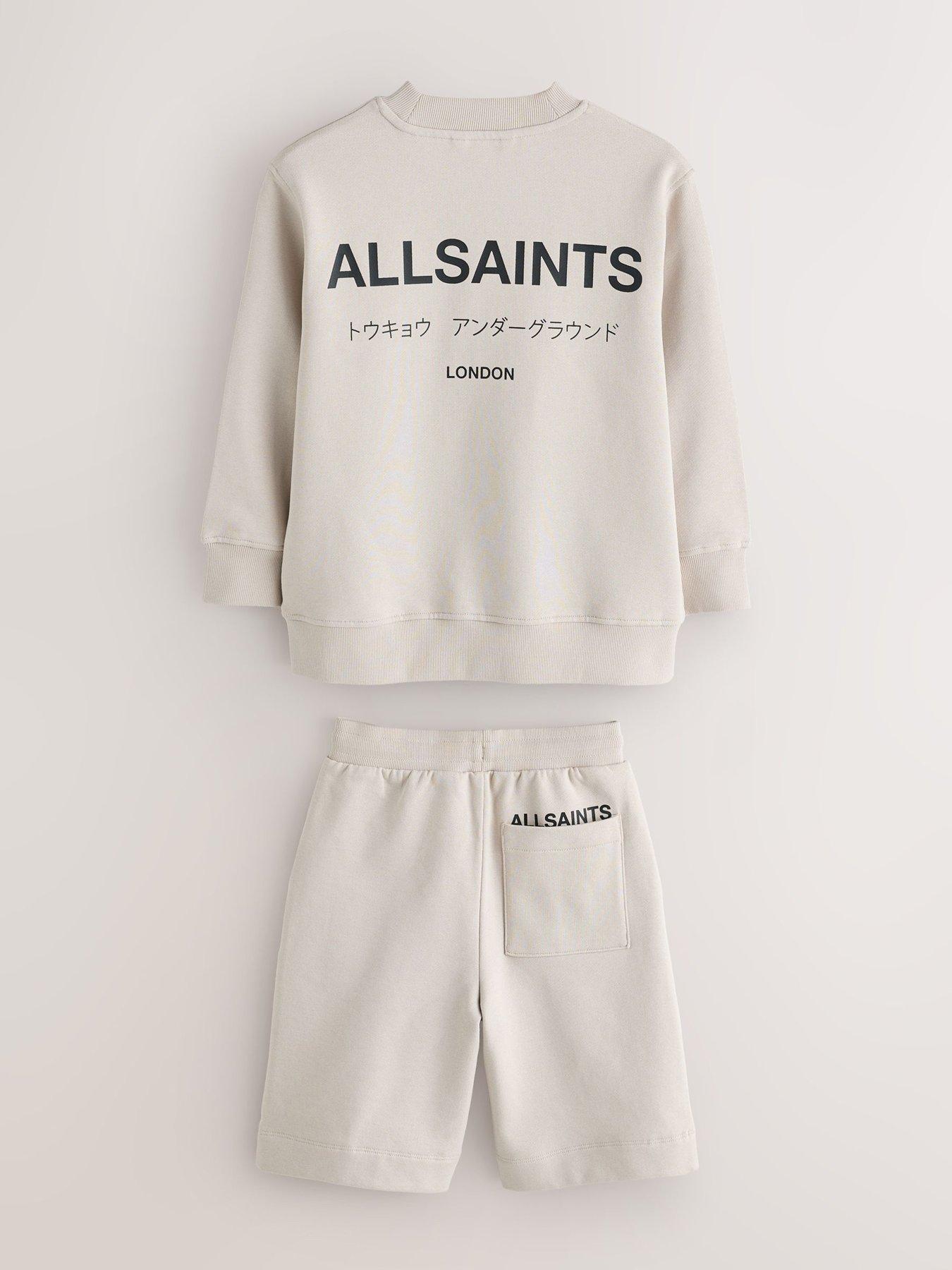 Image 5 of 7 of smALLSAINTS Boys Underground Sweatshirt &amp; Shorts Set - Neutral