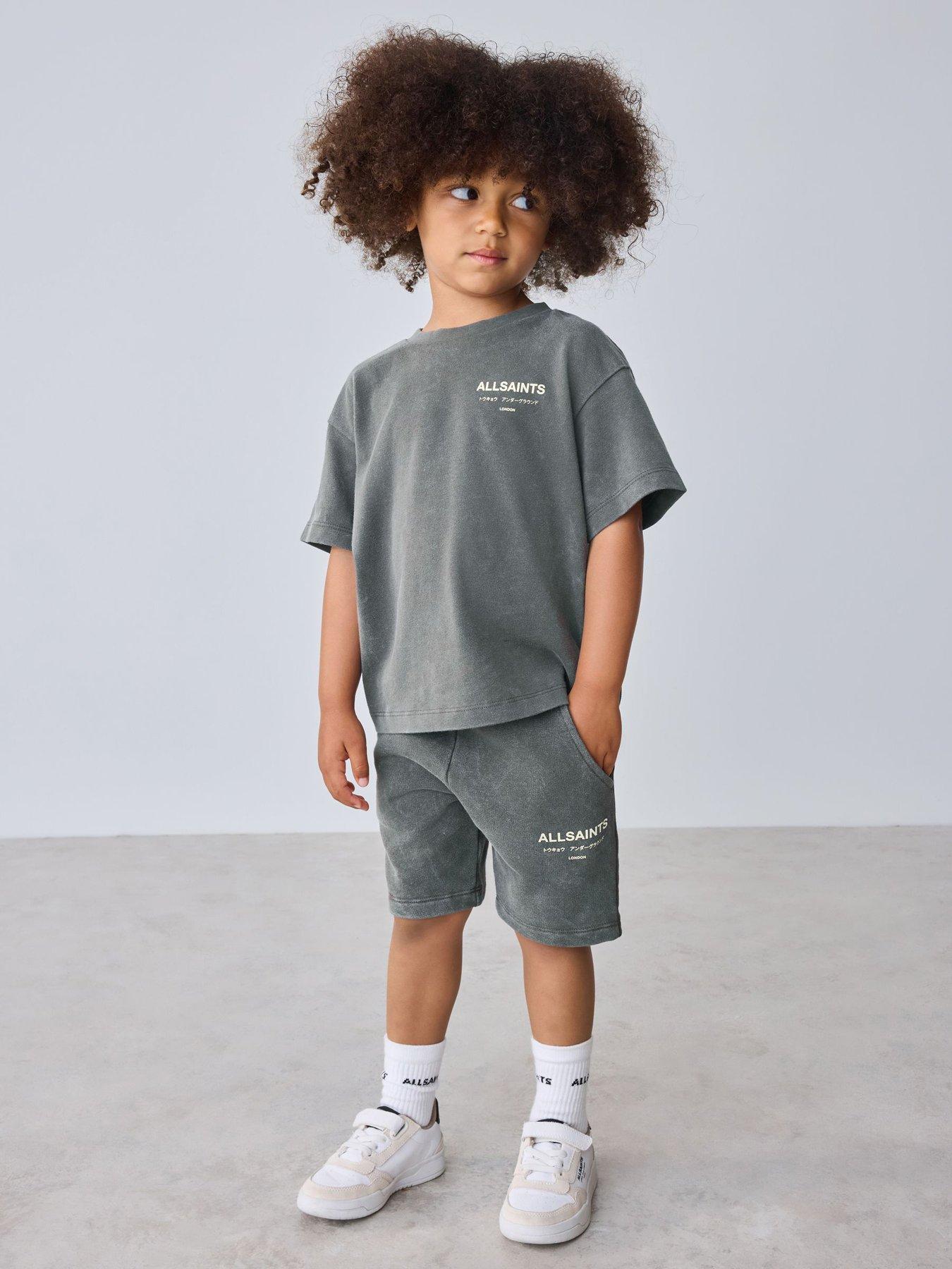 smALLSAINTS Younger Boys Underground Washed Short Sleeve T-shirt - Grey