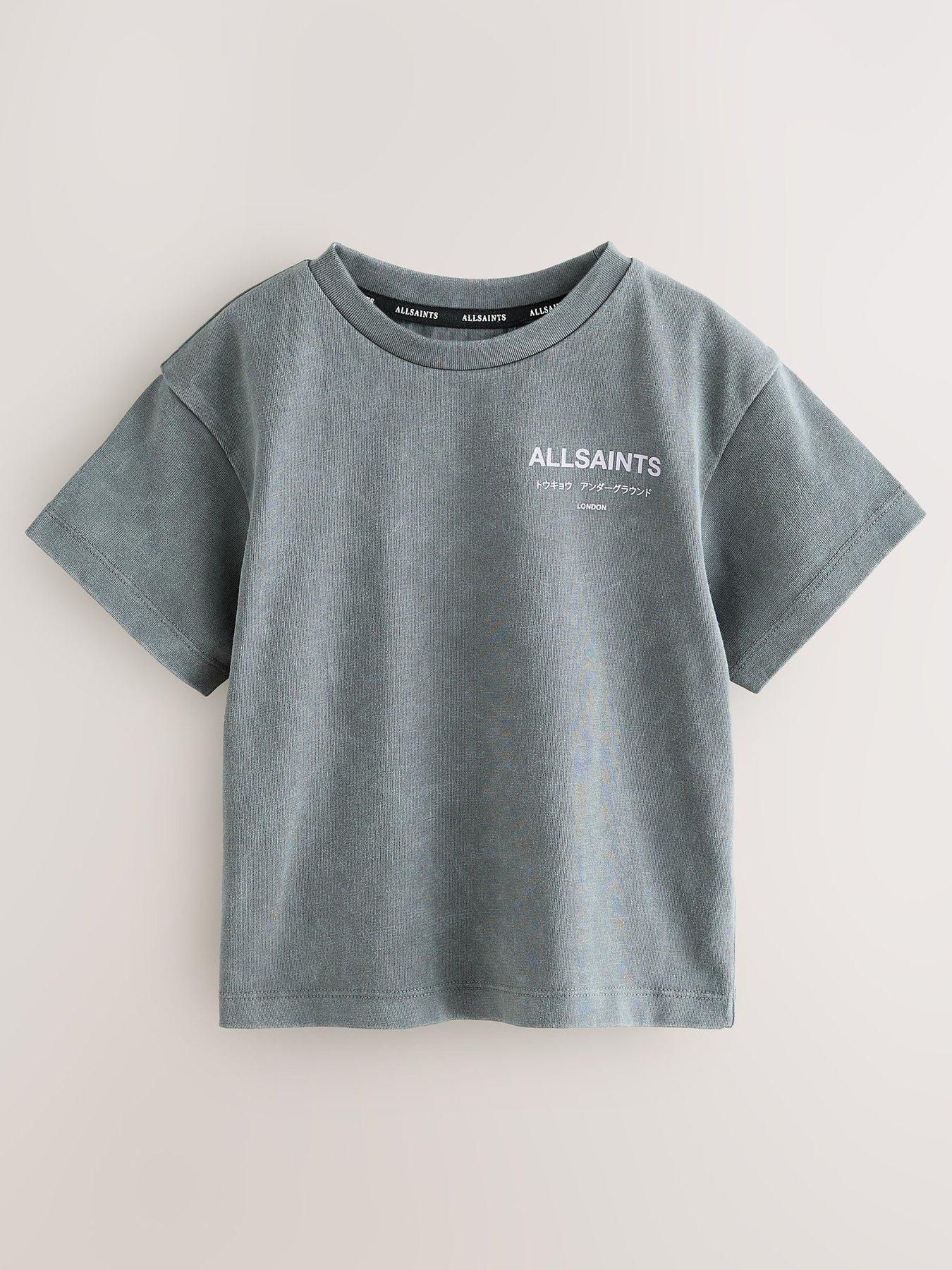 Image 2 of 7 of smALLSAINTS Younger Boys Underground Washed Short Sleeve T-shirt - Grey