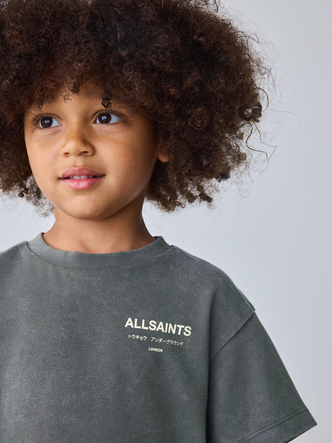 Image 4 of 7 of smALLSAINTS Younger Boys Underground Washed Short Sleeve T-shirt - Grey