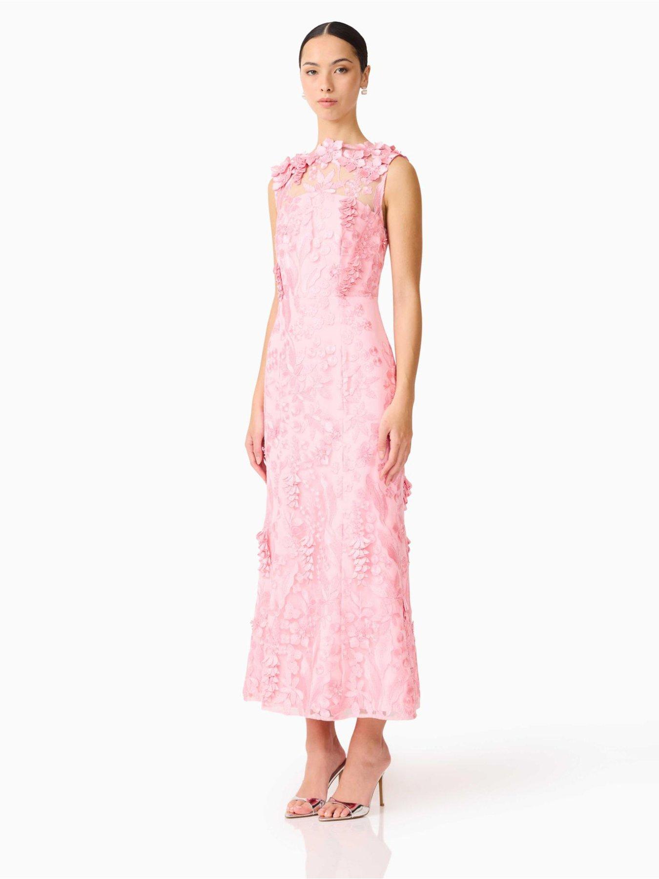 Image 3 of 7 of Elliatt Monique High Neck Gown - Pink