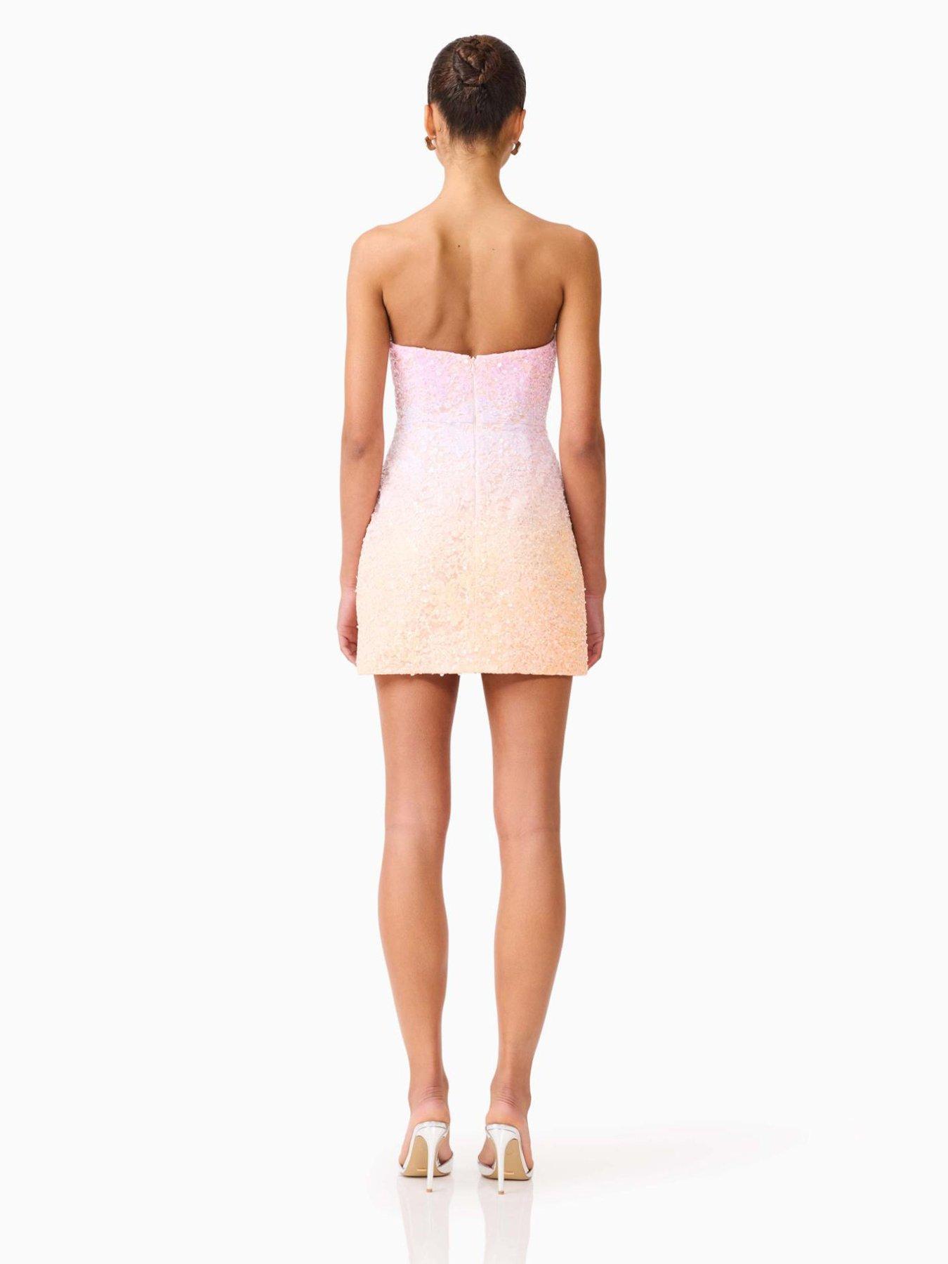 Image 2 of 6 of Elliatt Lumira Strapless Mini Dress - Pink