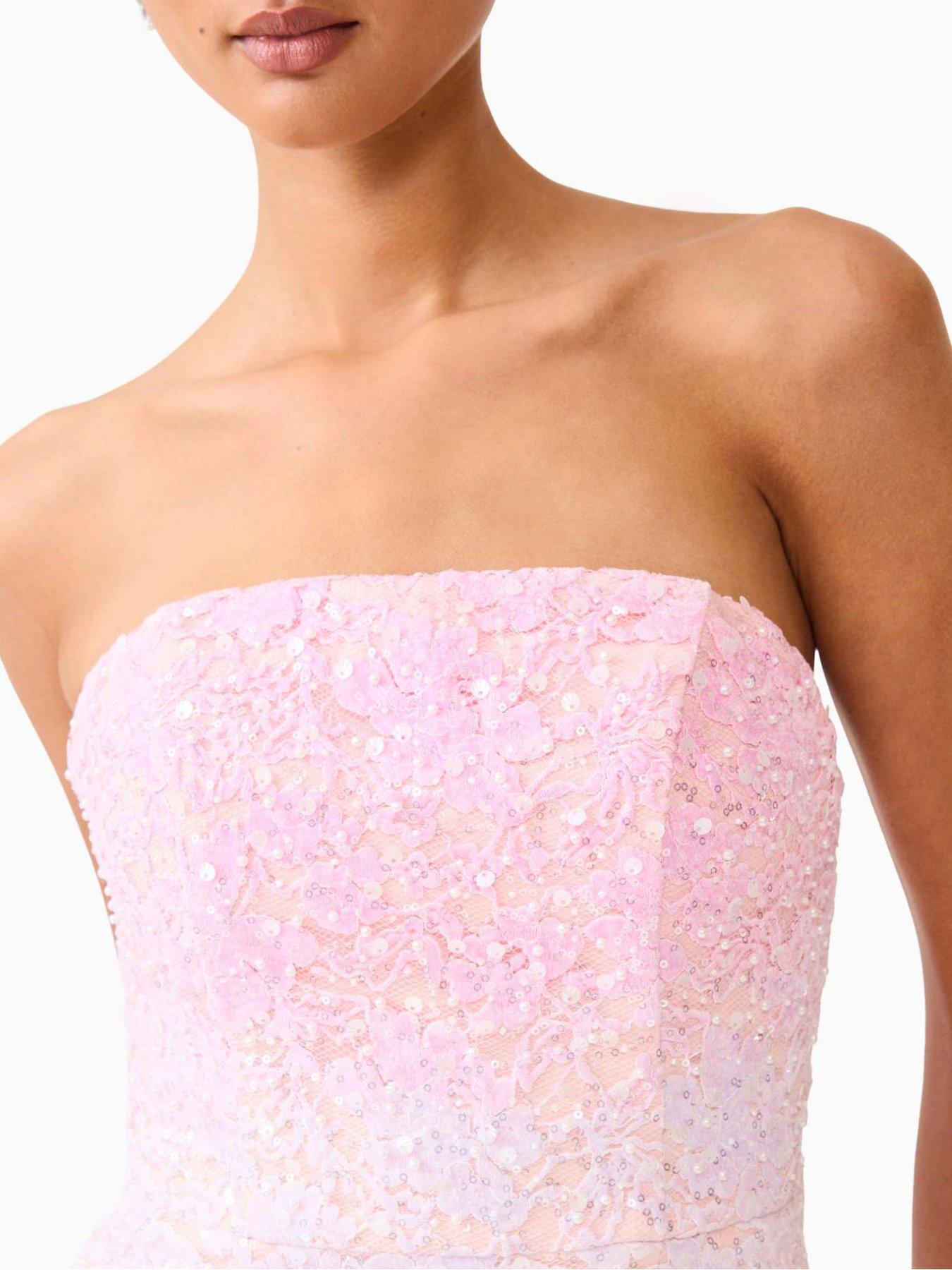Image 6 of 6 of Elliatt Lumira Strapless Mini Dress - Pink