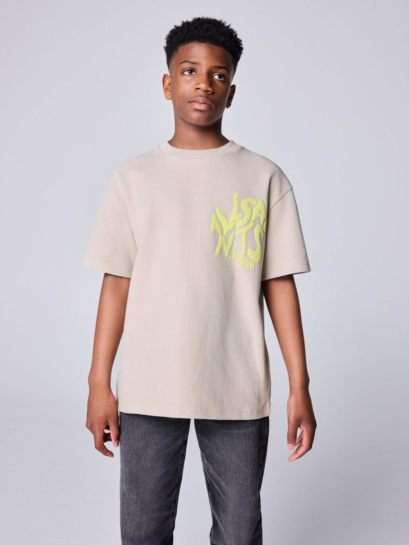 Image 1 of 7 of smALLSAINTS Boys Orlando Short Sleeve T-shirt - Beige