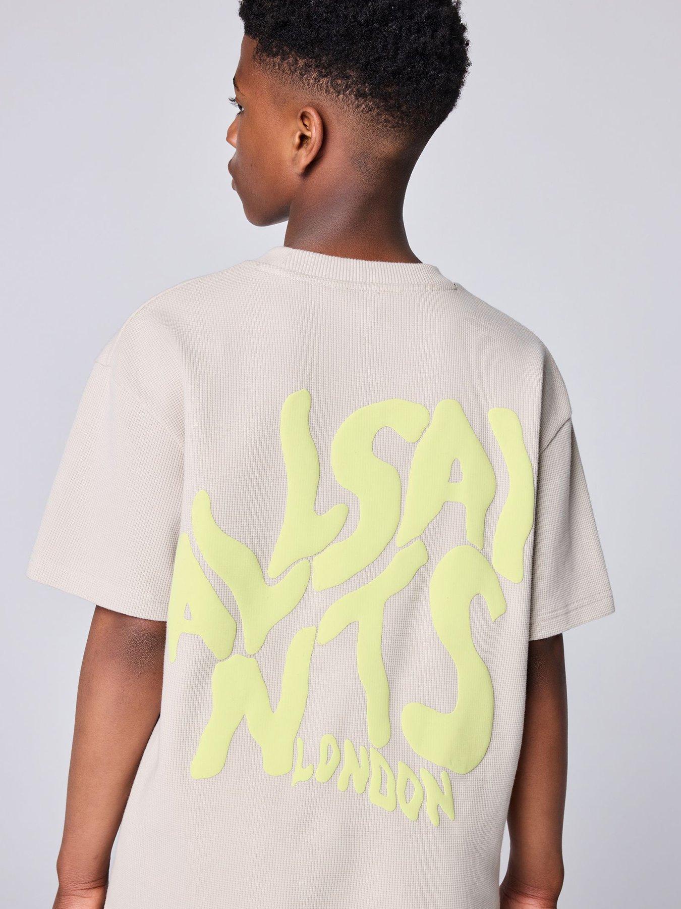 Image 3 of 7 of smALLSAINTS Boys Orlando Short Sleeve T-shirt - Beige