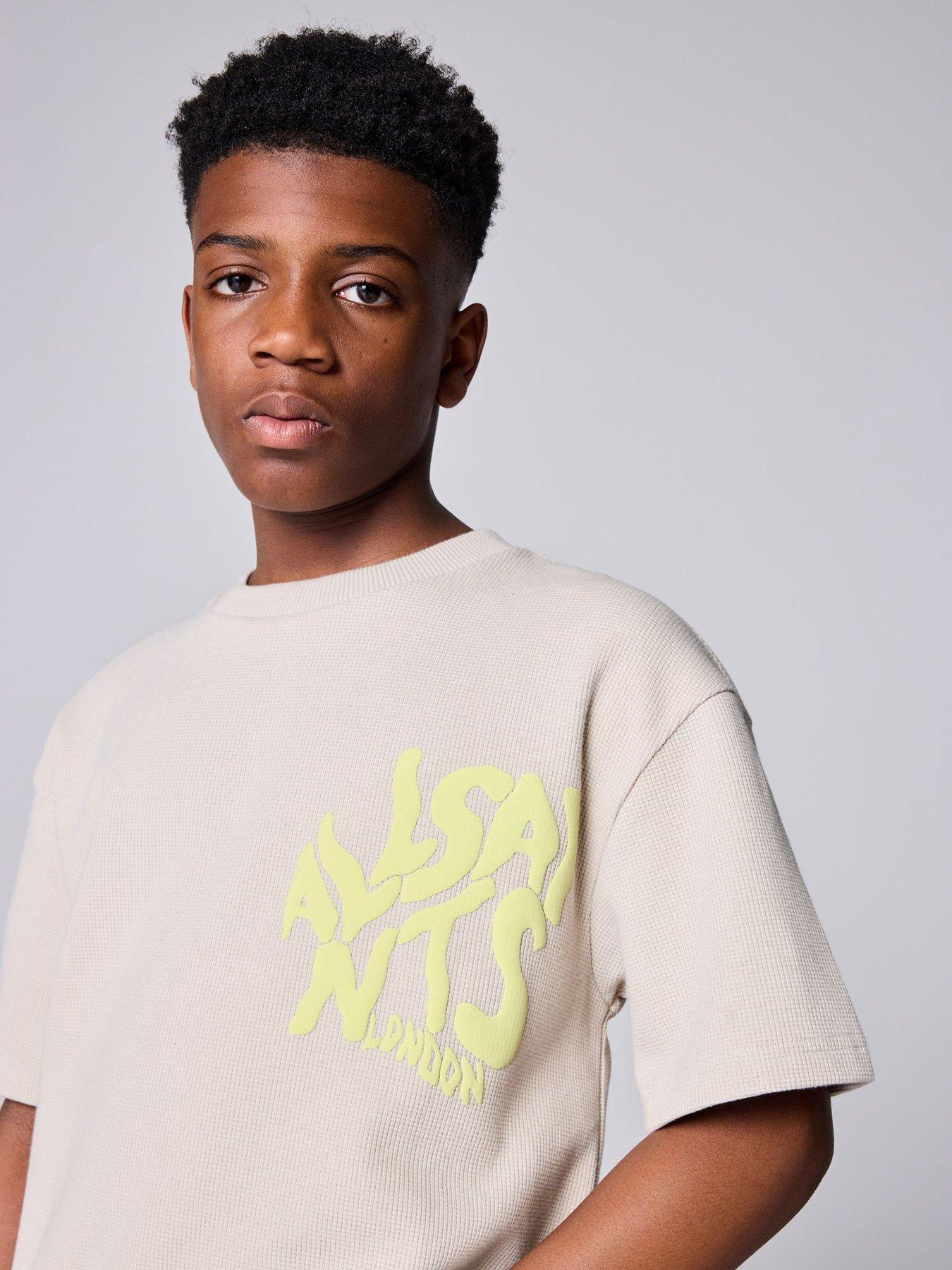 Image 4 of 7 of smALLSAINTS Boys Orlando Short Sleeve T-shirt - Beige