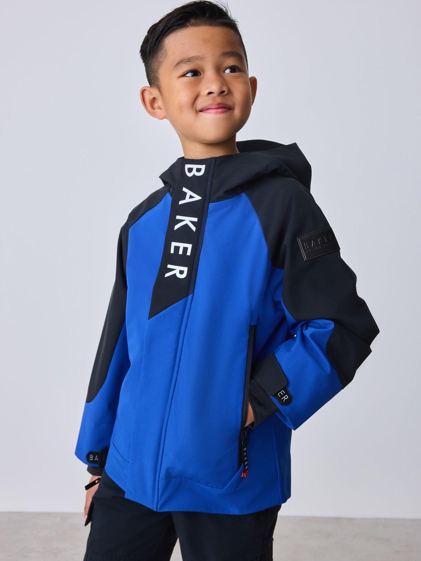 Image 1 of 7 of Ted Baker Boys Coloublock Lightweight Jacket - Blue