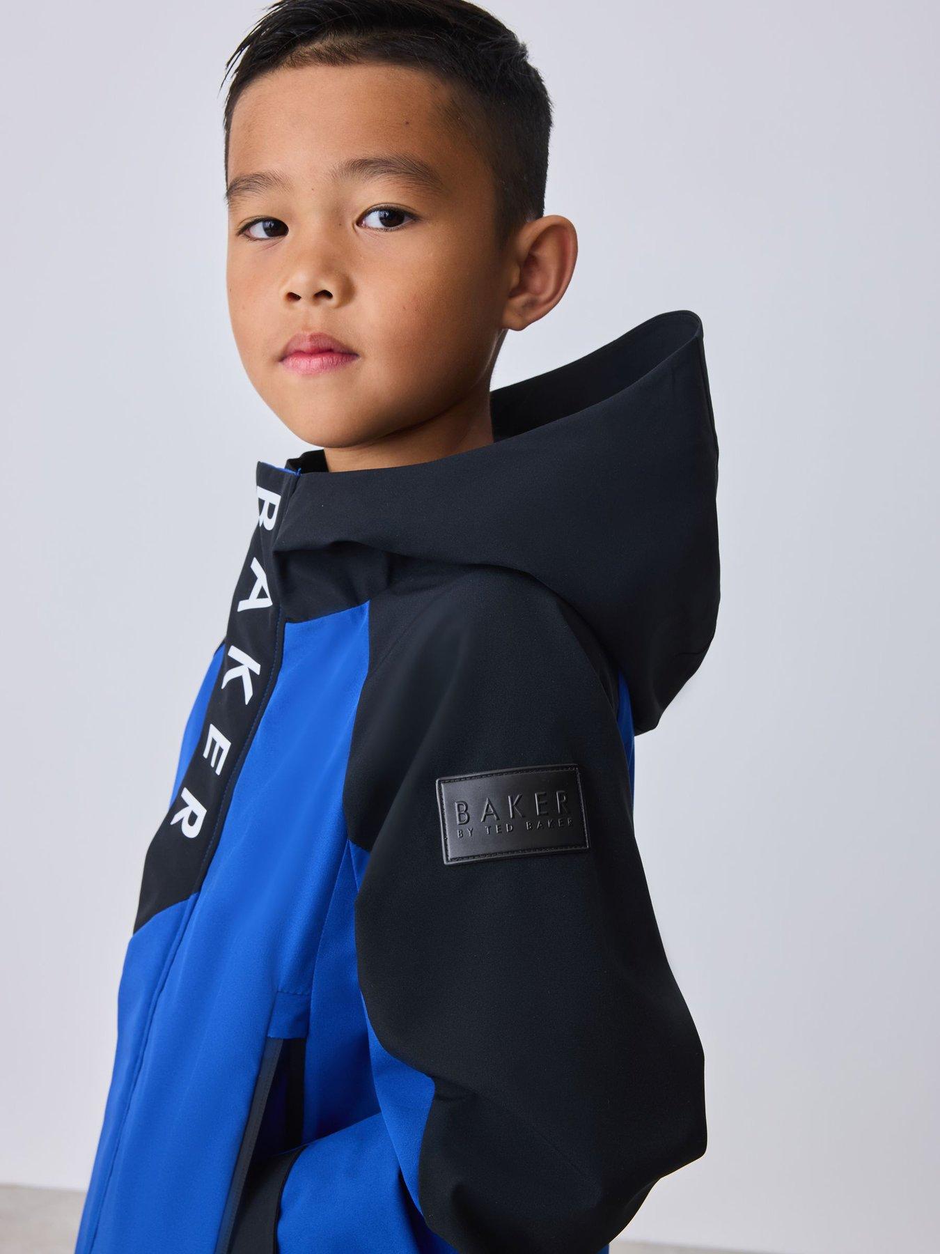 Image 3 of 7 of Ted Baker Boys Coloublock Lightweight Jacket - Blue
