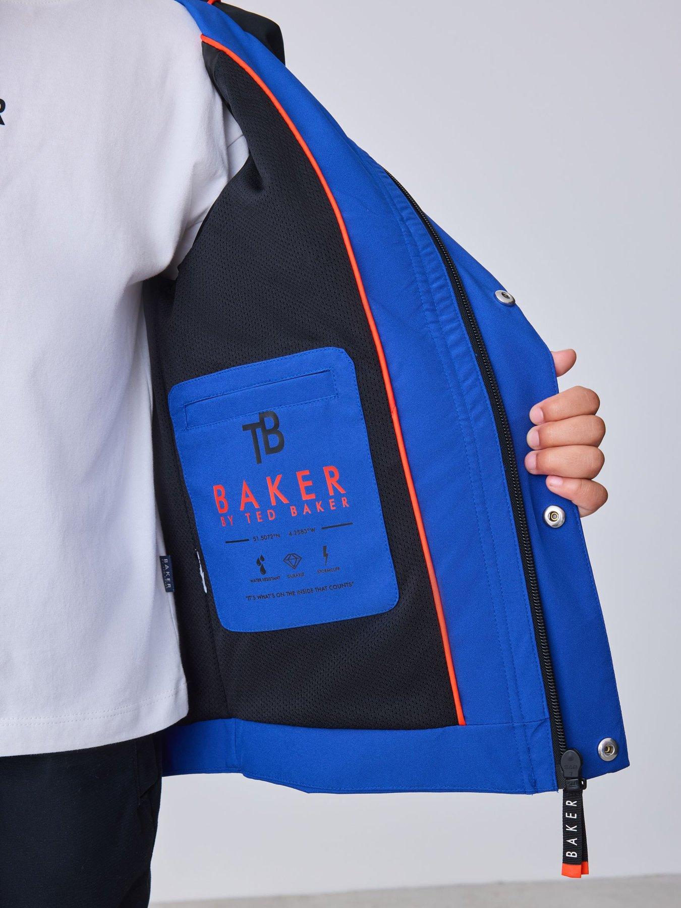 Image 6 of 7 of Ted Baker Boys Coloublock Lightweight Jacket - Blue