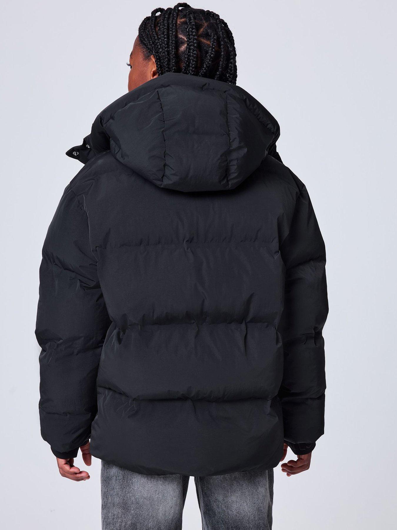 Image 2 of 7 of smALLSAINTS Girls Underground Short Padded Coat - Black