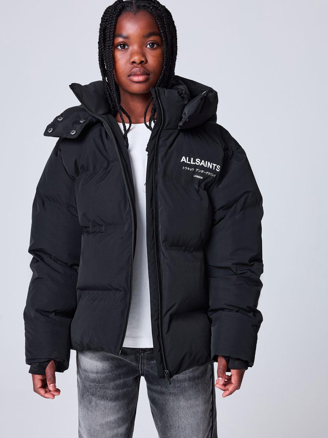 Image 3 of 7 of smALLSAINTS Girls Underground Short Padded Coat - Black