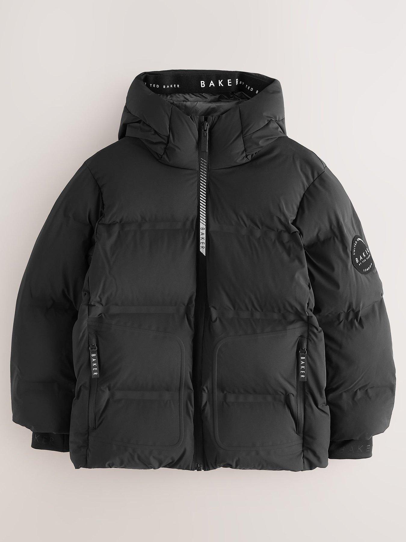 Image 2 of 7 of Ted Baker Boys Shower Resistant Padded Coat - Black