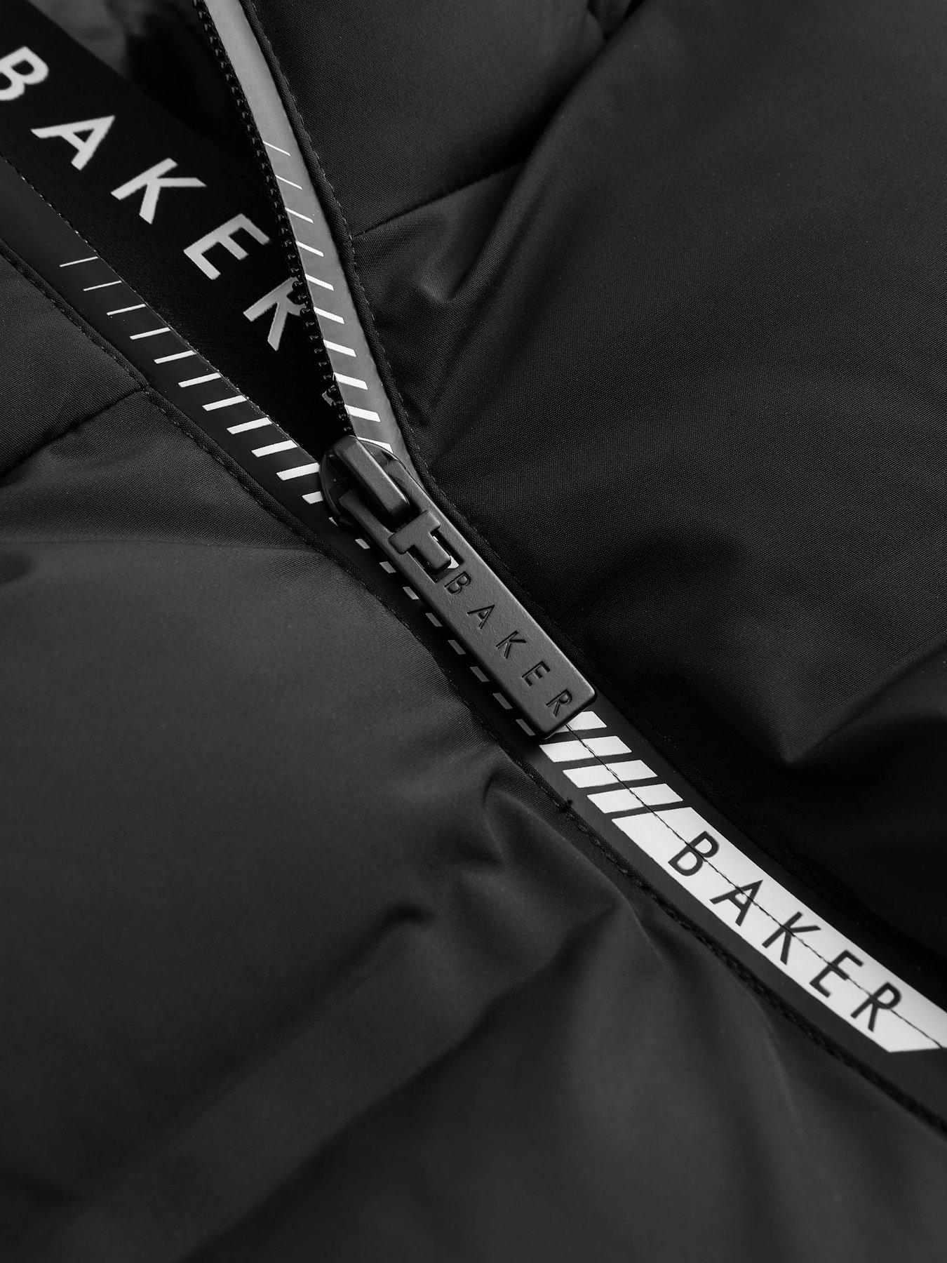 Image 5 of 7 of Ted Baker Boys Shower Resistant Padded Coat - Black