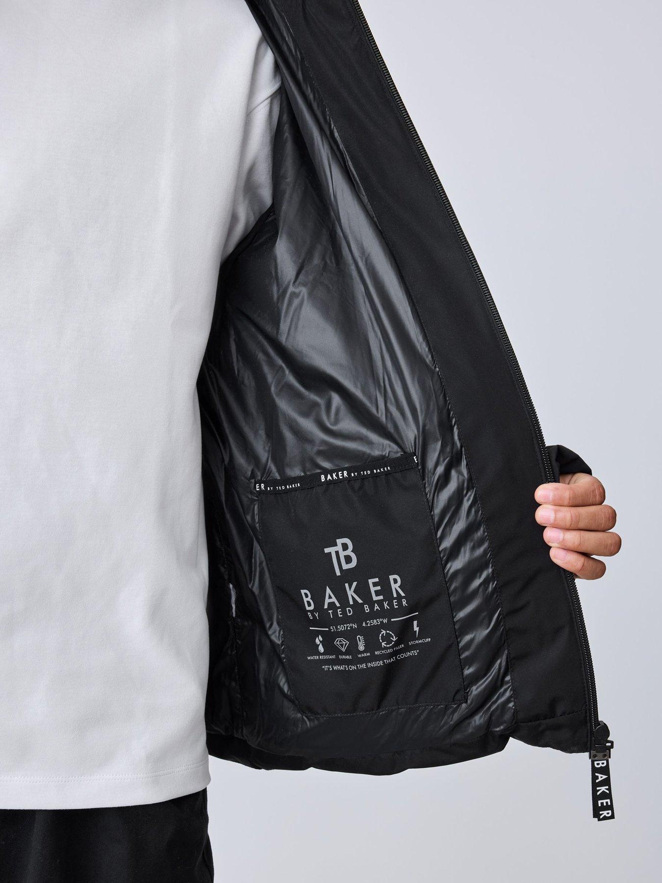 Image 4 of 7 of Ted Baker Boys Shower Resistant Padded Coat - Black