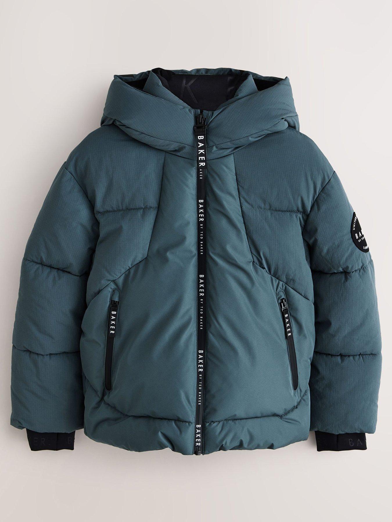 Image 3 of 7 of Ted Baker Boys Shower Resistant Padded Coat - Blue