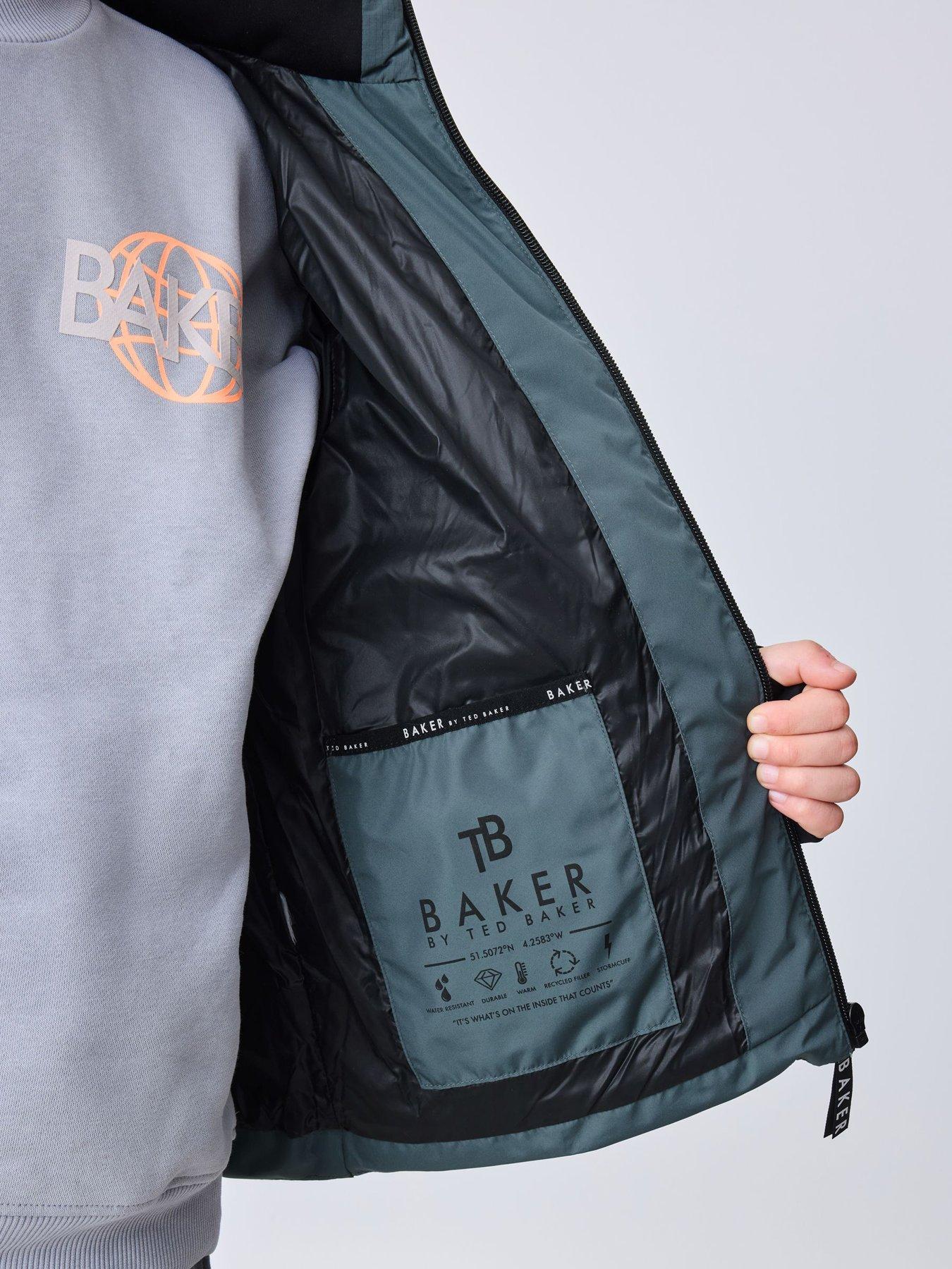 Image 4 of 7 of Ted Baker Boys Shower Resistant Padded Coat - Blue