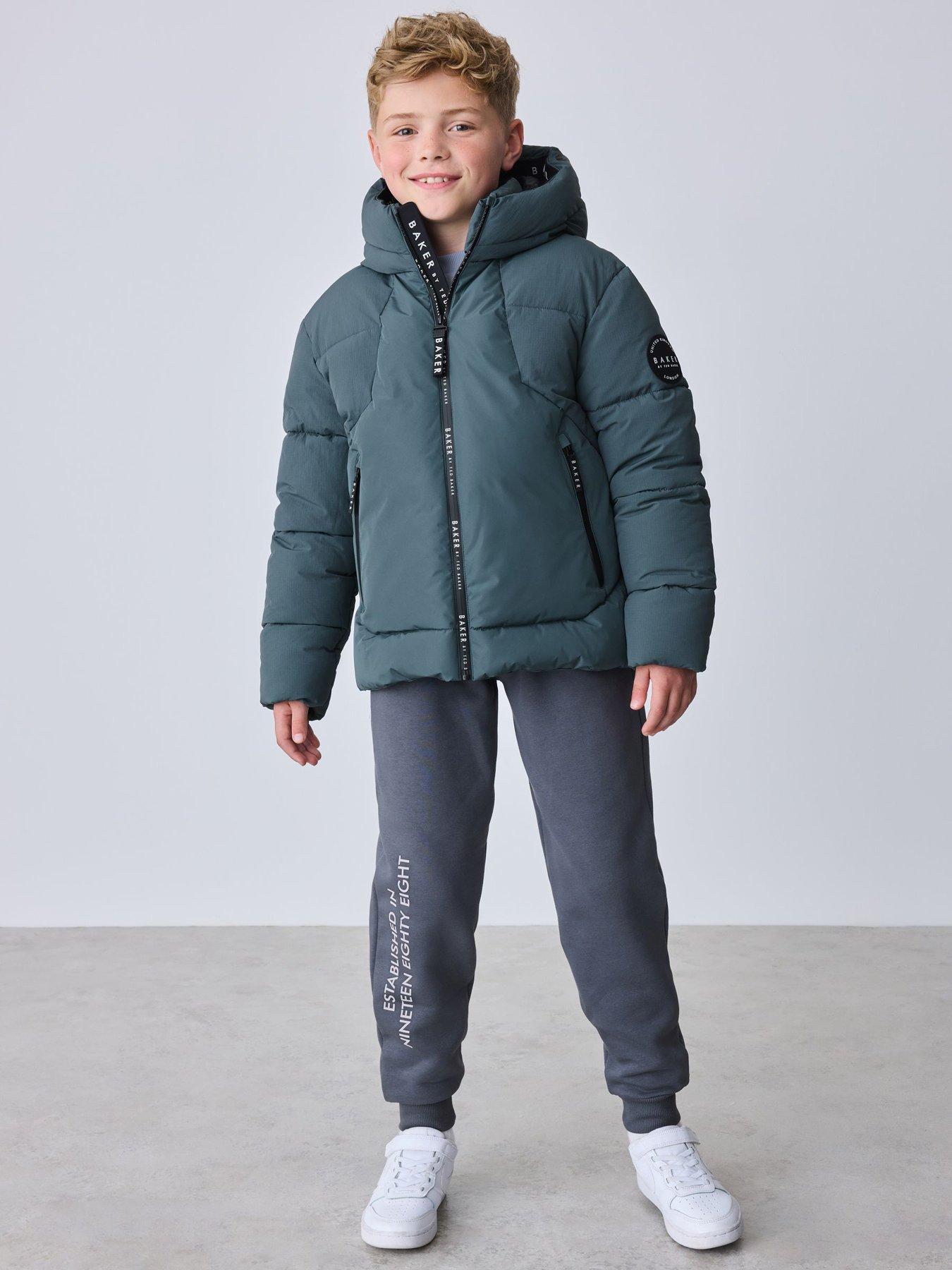 Image 6 of 7 of Ted Baker Boys Shower Resistant Padded Coat - Blue