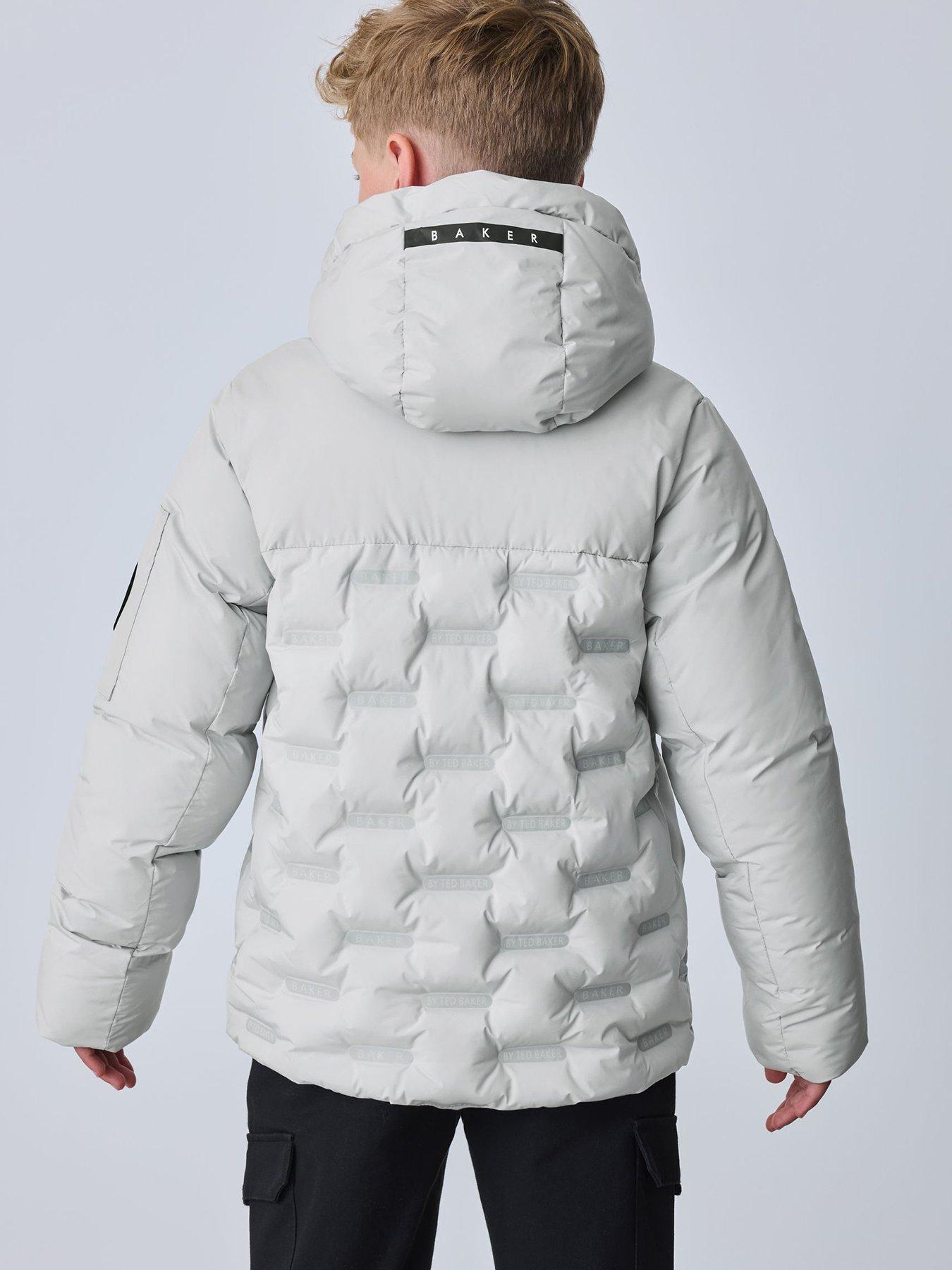 Image 2 of 7 of Ted Baker Boys Shower Resistant Heatseal Coat - Grey