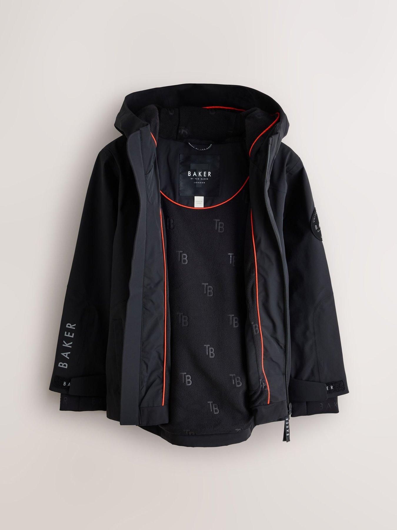 Image 6 of 7 of Ted Baker Boys Waterproof Lightweight Jacket - Black