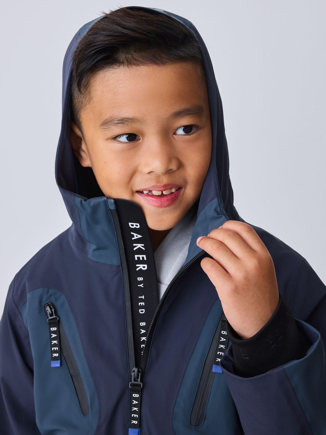 Image 6 of 7 of Ted Baker Boys Waterproof Lightweight Jacket - Blue