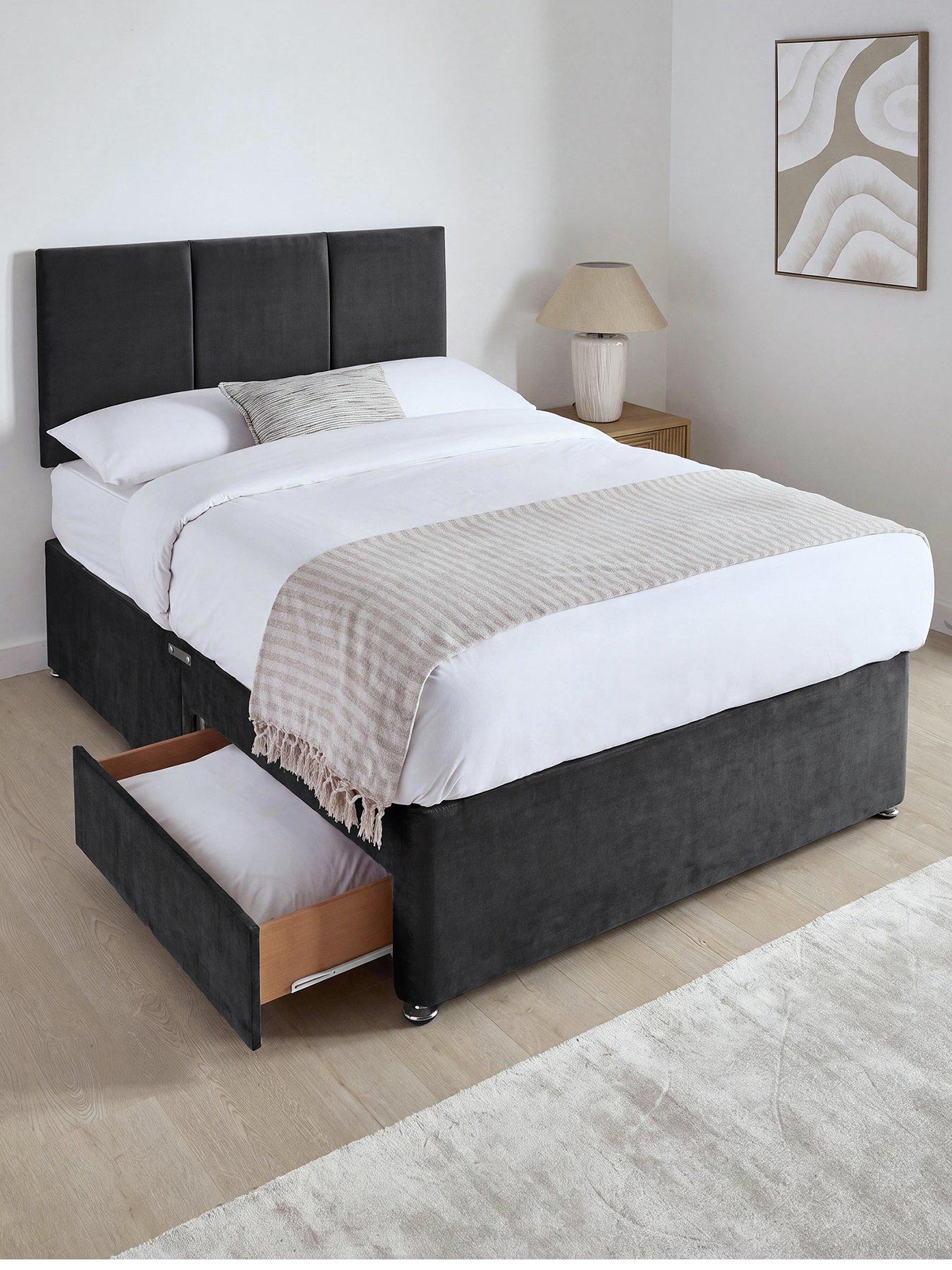 Image 2 of 7 of The Very Collection Sheridan Double Divan & Hb With 2 Drawers & Natural Fibre Pocket 1000 Mattress
