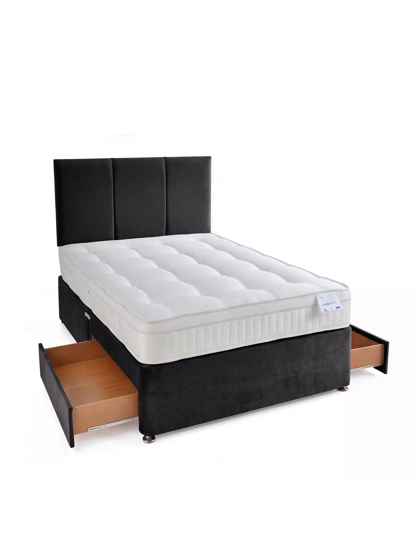 Image 4 of 7 of The Very Collection Sheridan Double Divan & Hb With 2 Drawers & Natural Fibre Pocket 1000 Mattress