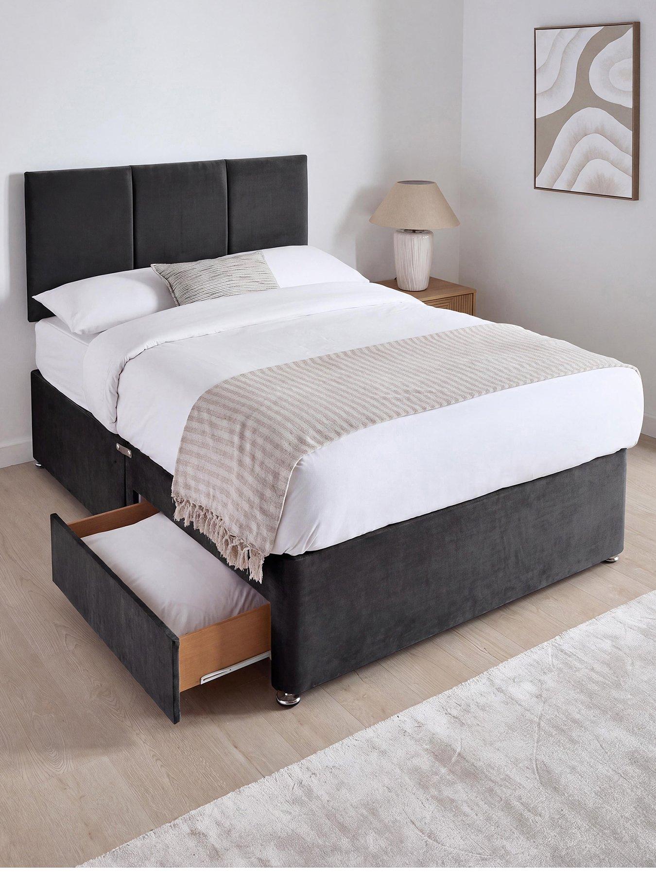 Image 2 of 7 of The Very Collection Sheridan Double Divan & Hb With 2 Drawers & Natural Fibre Pocket 1500 Mattress