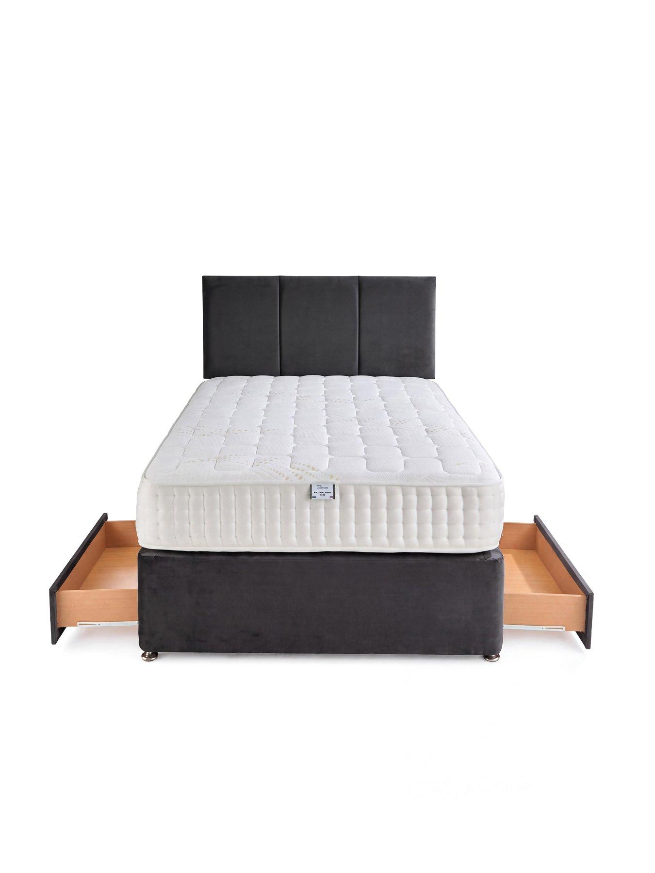 Image 3 of 7 of The Very Collection Sheridan Double Divan & Hb With 2 Drawers & Natural Fibre Pocket 1500 Mattress