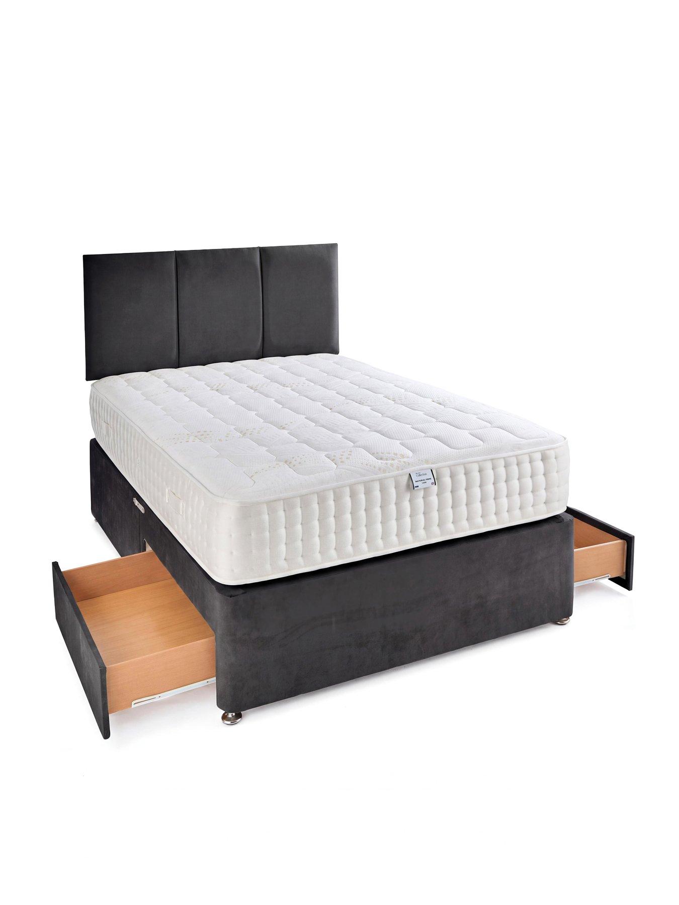 Image 4 of 7 of The Very Collection Sheridan Double Divan & Hb With 2 Drawers & Natural Fibre Pocket 1500 Mattress