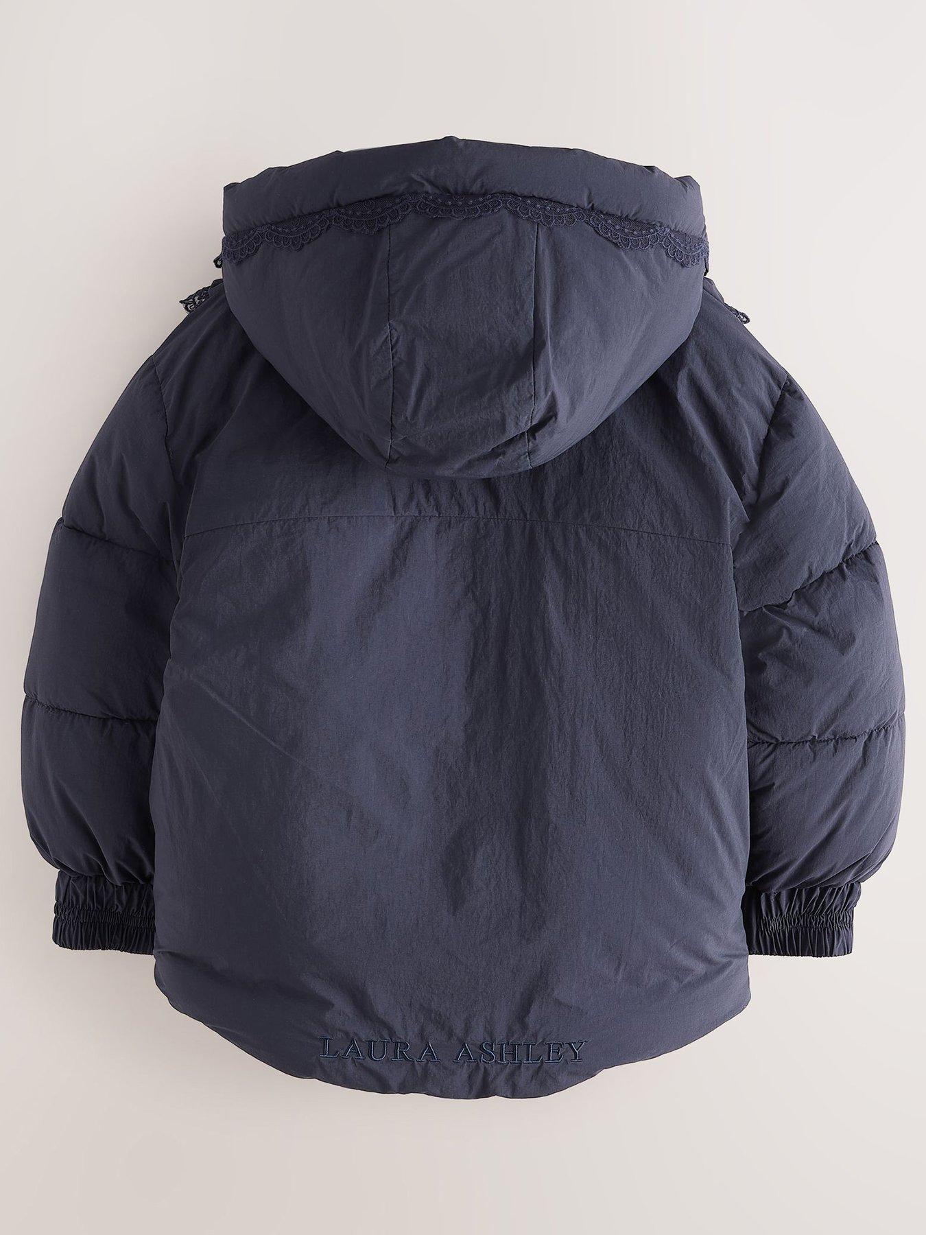 Image 2 of 6 of Laura Ashley Lat Navy Padded Coat - Blue
