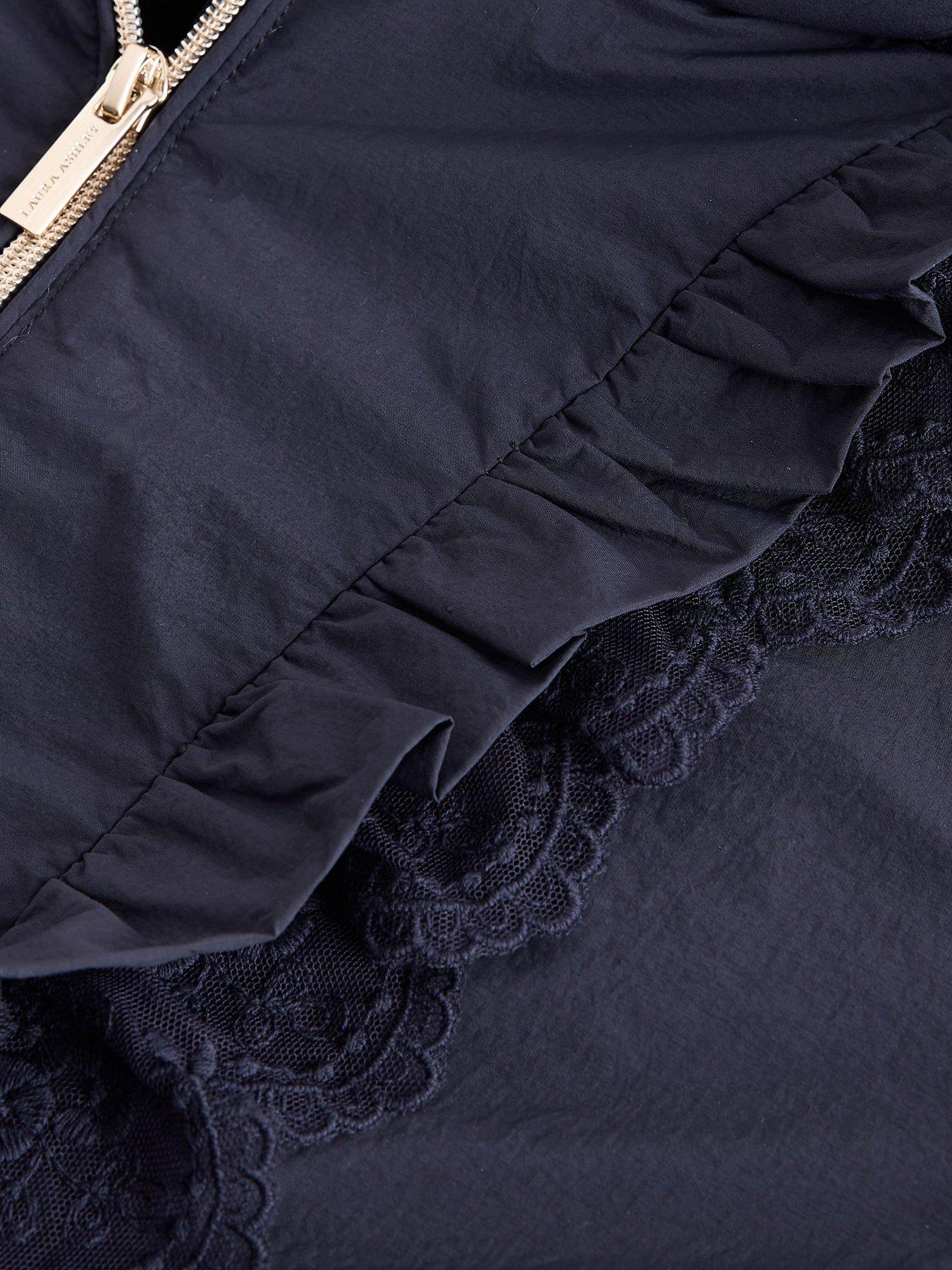 Image 5 of 6 of Laura Ashley Lat Navy Padded Coat - Blue
